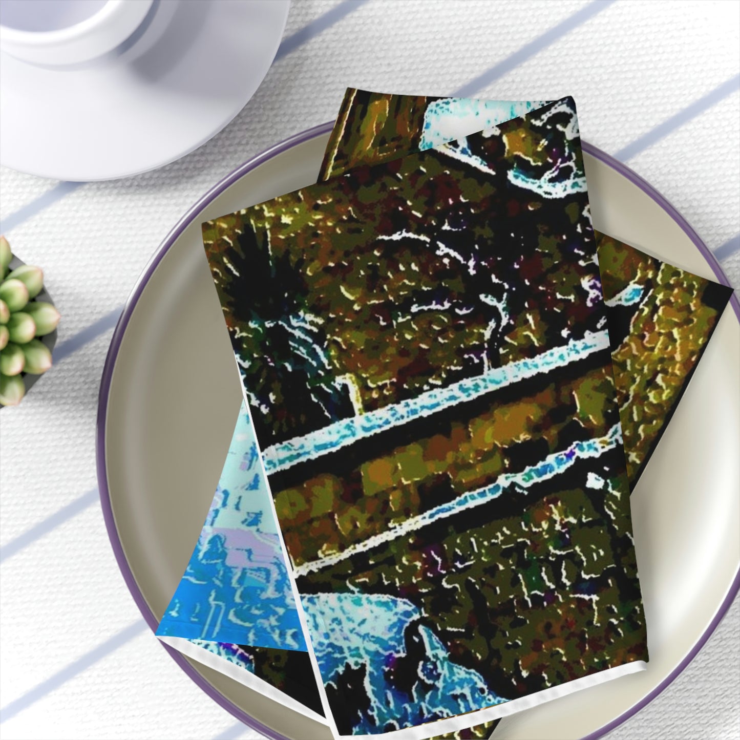Napkins ... Walikng The Streets & Alleys ... 'Strolling The Canals ... '  ... Original Works  ...
