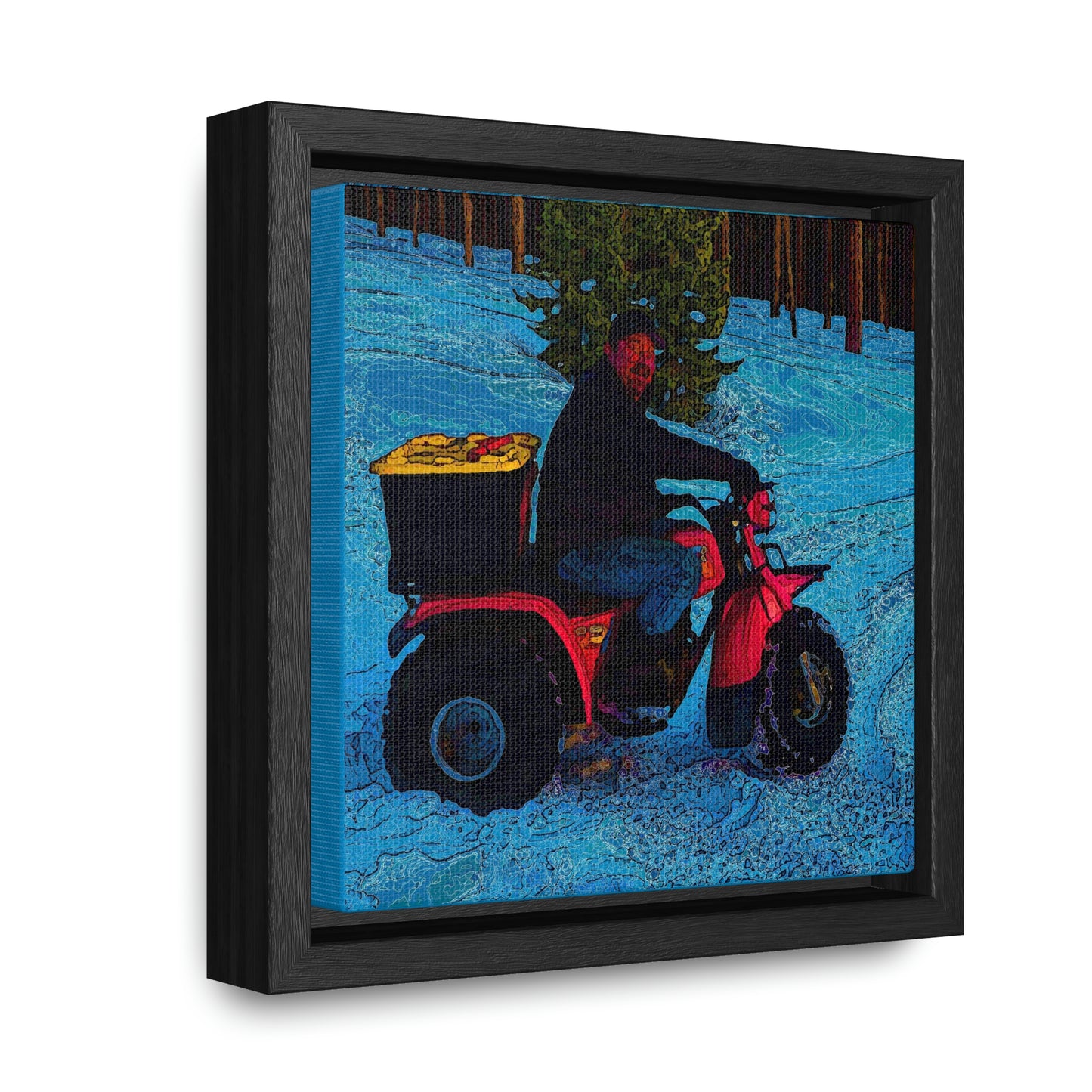 Gallery Canvas Wraps, Square Frame ... There's 2-Wheelin ... There's 4-Wheelin ... 'And-Of-Course' ... "There's 3-Wheelin-In-The-Snow" ...  Original Works ...