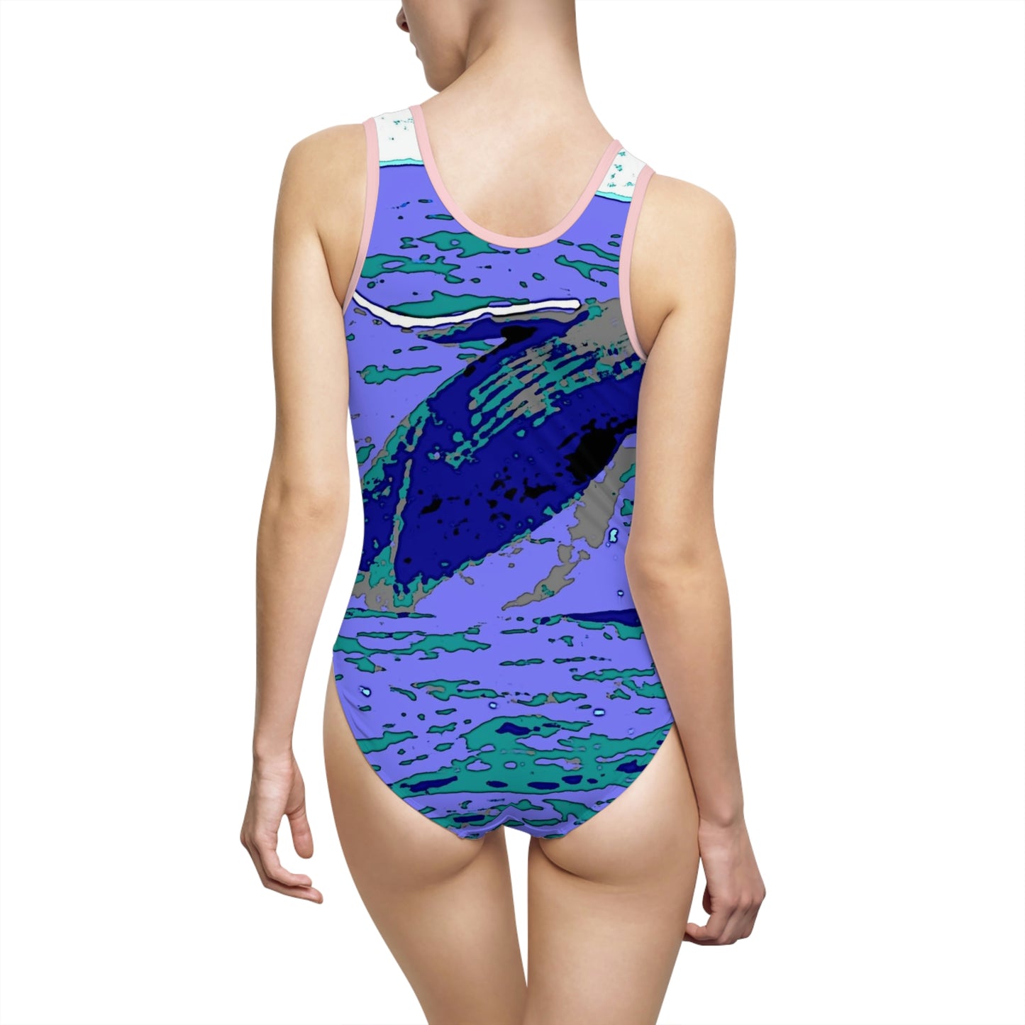 Women's Classic One-Piece Swimsuit ... Baby Humpback Breaching ... Maui, HI: April 2022 ... "Family Archives: KPH" ... Original Works ...