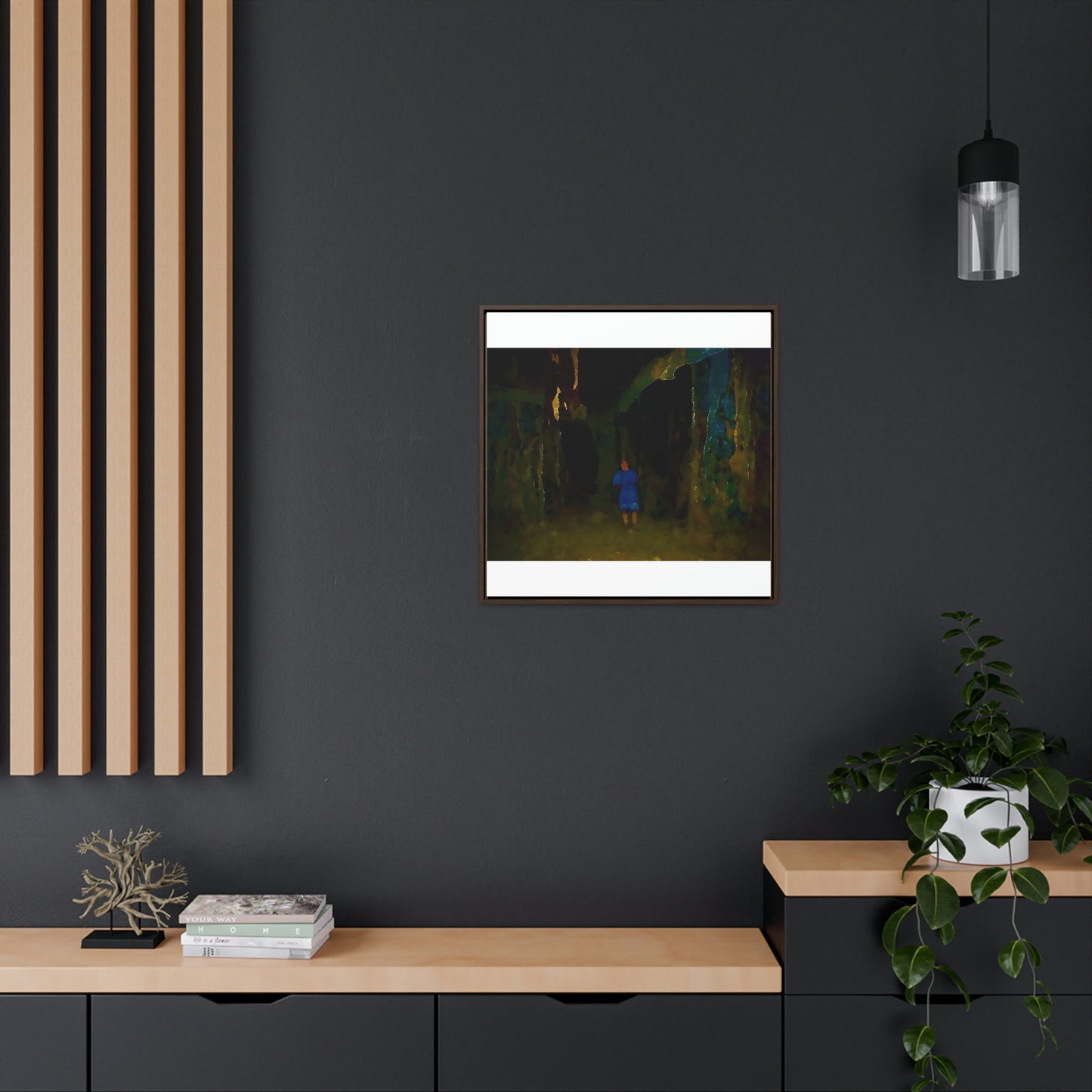 Gallery Canvas Wraps, Square Frame ... Jesuit Philosophy ... "In The Polynesian Banyans ..."