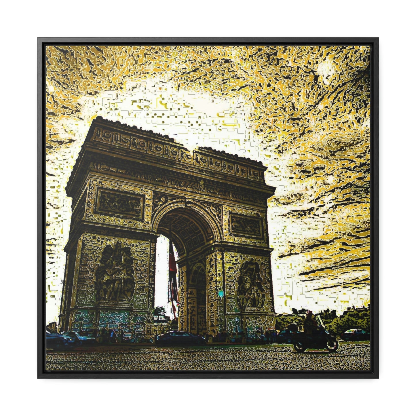 Gallery Canvas Wraps, Square Frame ...  L'Arc de Triomphe ... 'Barbara Joan Bonnell-Holt Photo' ... Circa 1972 ... Oringinal Works ...