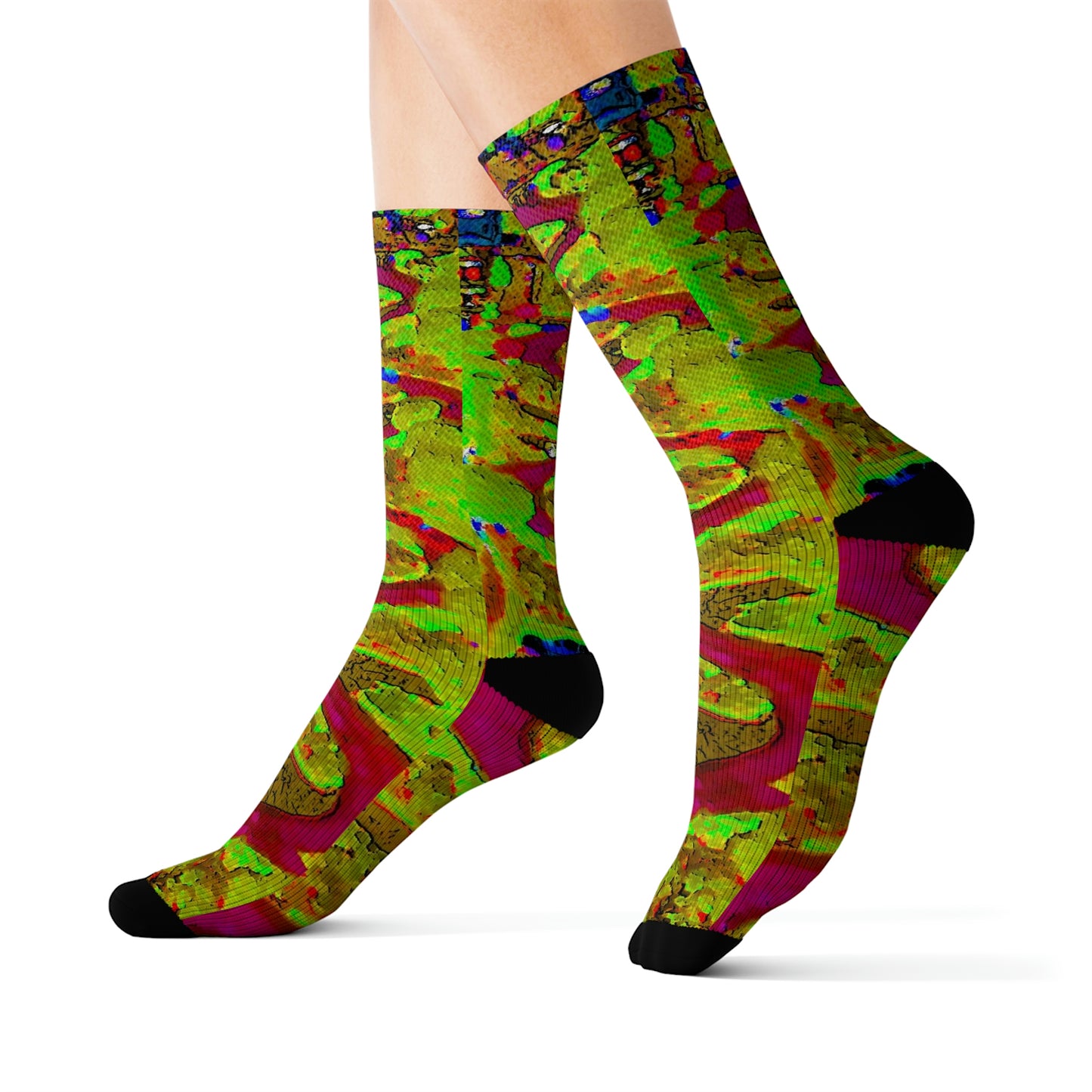 Sublimation Socks ... A Crazy Street ... 'Eight Winding Curve-Switchbacks' ... "Lombard Street, San Francisco, CA' ... Family Archives: 1970's ... Original Works ...