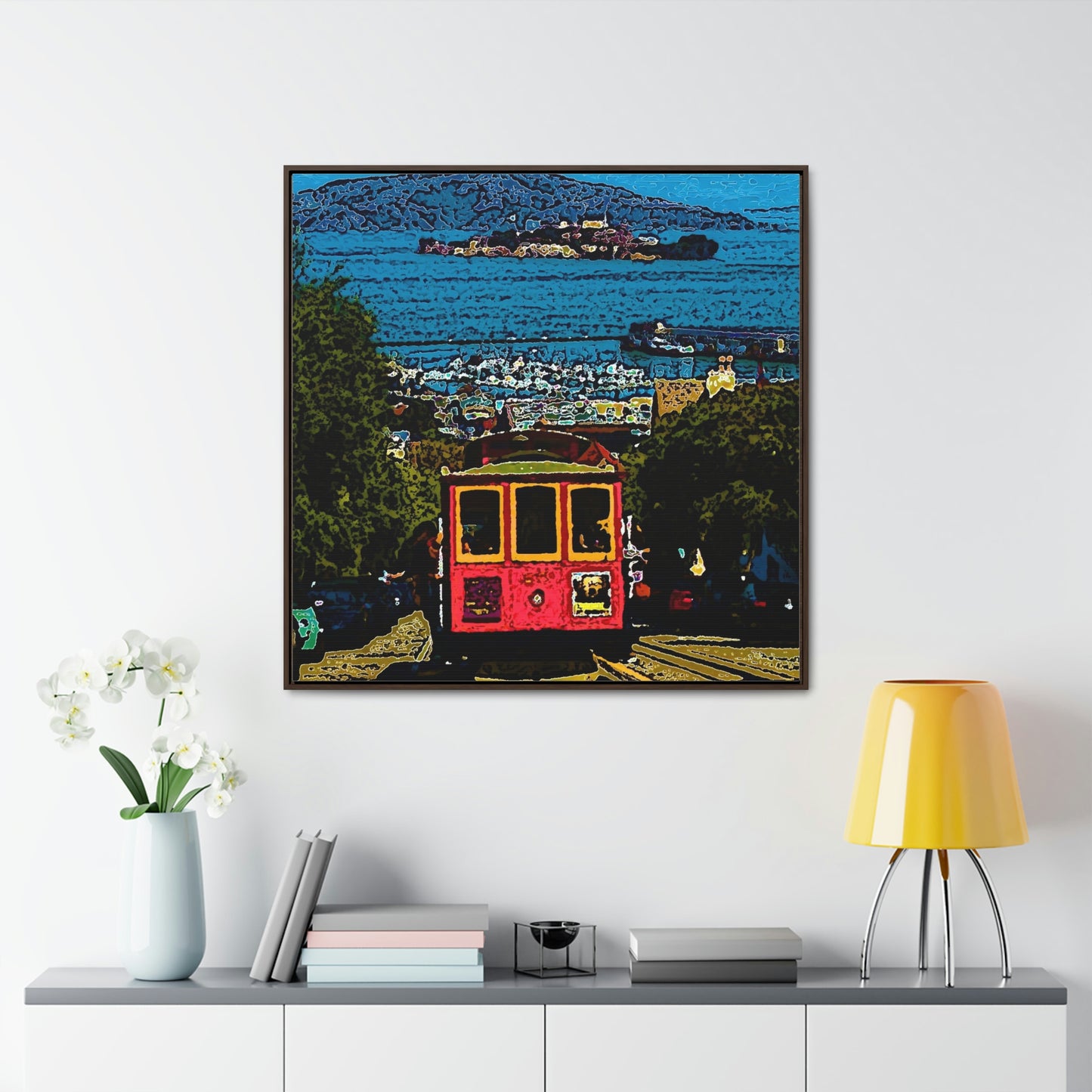 Gallery Canvas Wraps, Square Frame ... San Francisco ... 'A Rice-A-Roni-A-San Francisco Treat' ... "A Cable Car Classic" ... Family Archives: 1973 ... Original Works ...