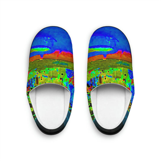 Men's Indoor Slippers ..."Lombard Street San Francisco, CA, USA" ... Family Archives 1970's ... Original Works ...