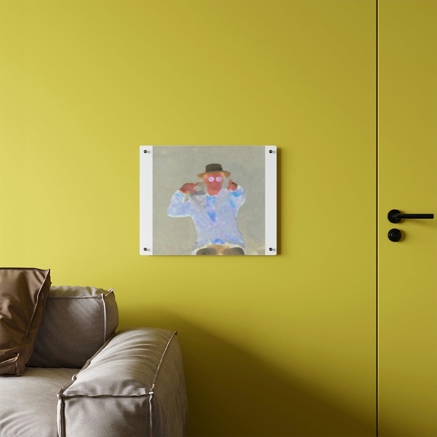 Acrylic Wall Art Panels ... "Here's To You Friends & Associates" ... Geting-Er-Done ... Idaho / Washington Border (Lewiston, ID - Clarkston, WA) ... Original Works: Rendering Time: 8 Hours ...