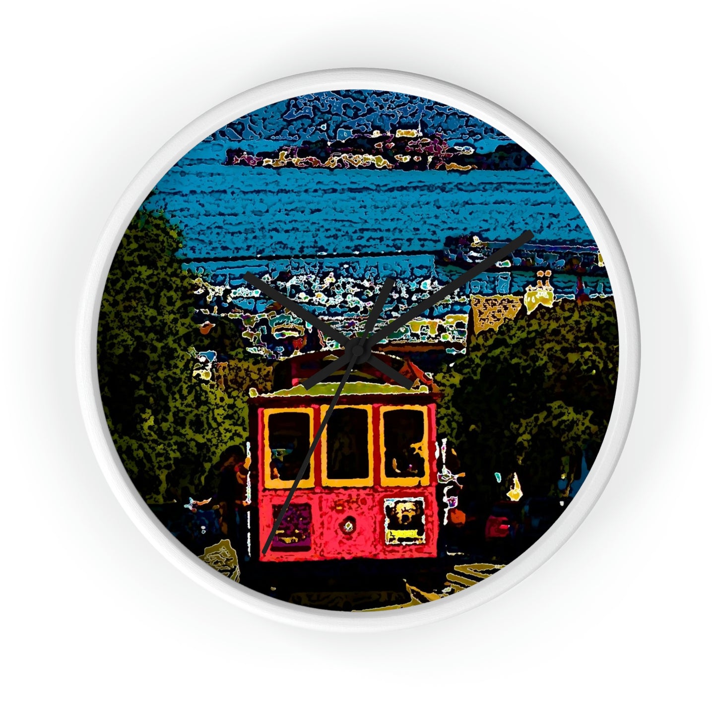 Wall clock ... San Francisco ... 'A Rice-A-Roni-A-San Francisco Treat' ... "A Cable Car Classic" ... Family Archives: 1973 ... Original Works ...