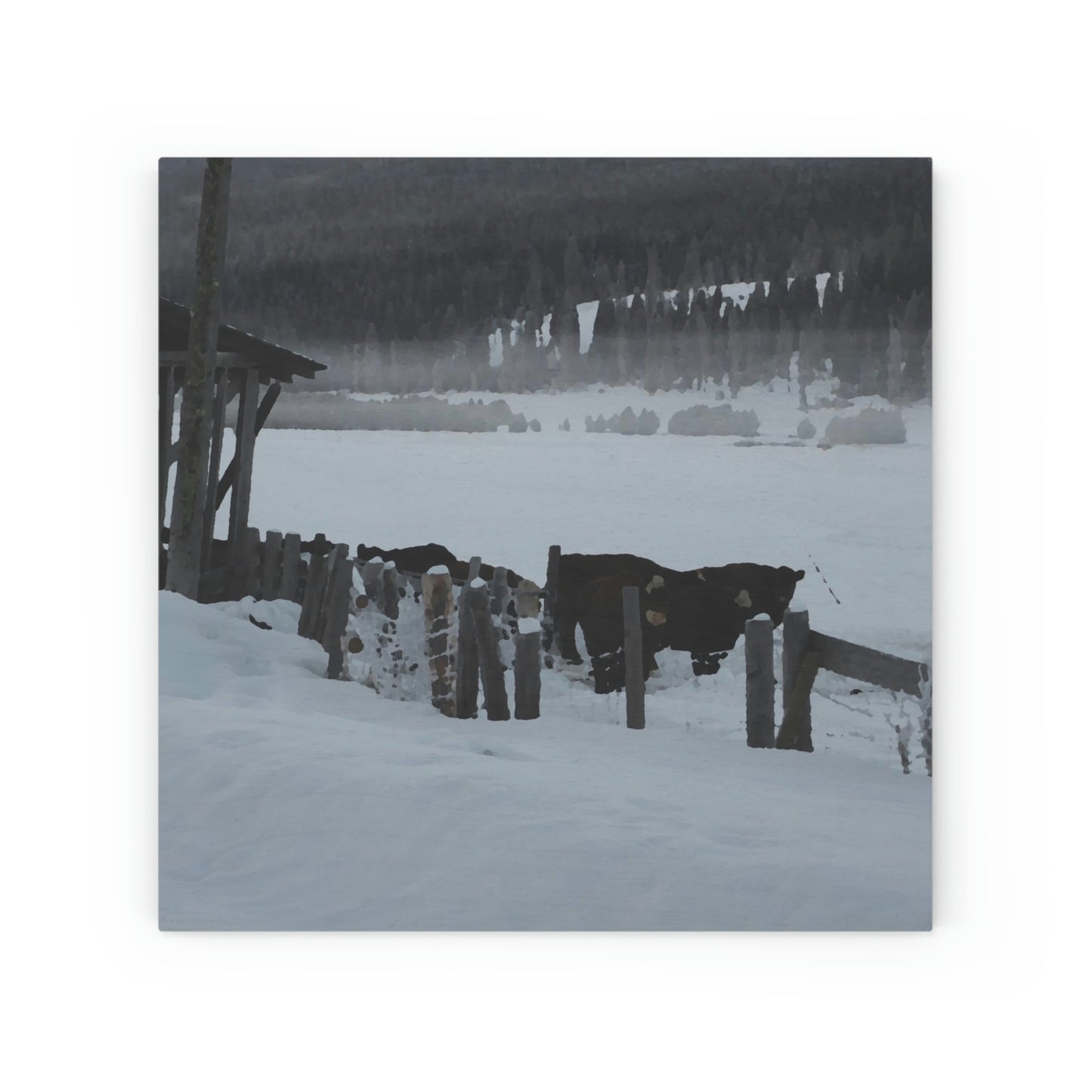 Wood Canvas ... A Quiet Morning ... "Along The Red River & Nature Preserve Plateau" ... Jan23 ... Original Works ...