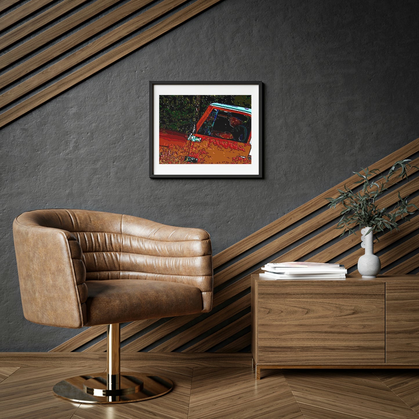 Framed Posters, Matte ... How-To-Drive-Idaho's-Mountain_Roads ... "Like A Professional" ... "Truckin' Like The Doo-Dah-Man" ...