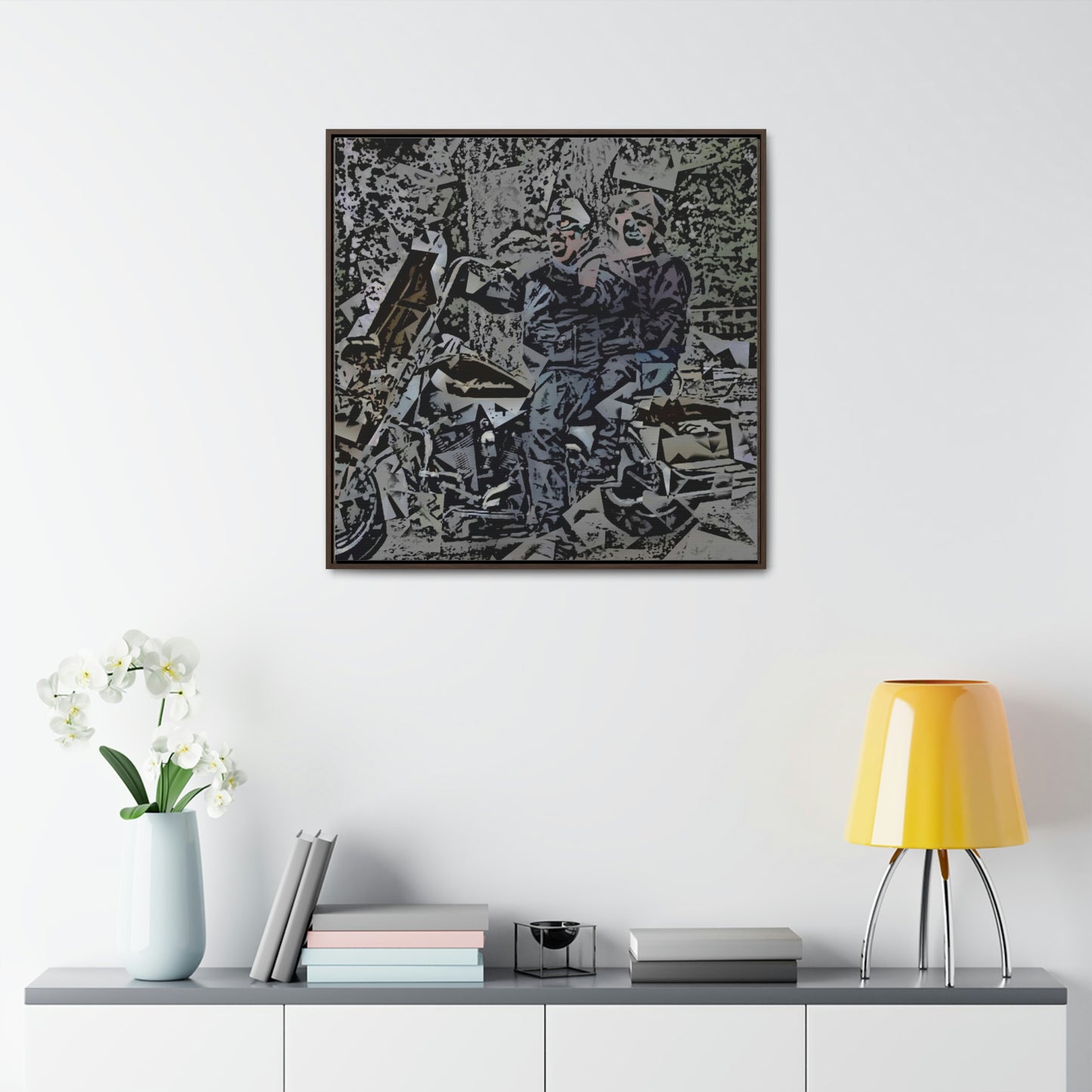 Gallery Canvas Wraps, Square Frame ... The Open Road Beckons ... "Harley 'D' Yearnings ..."  Original Works ...