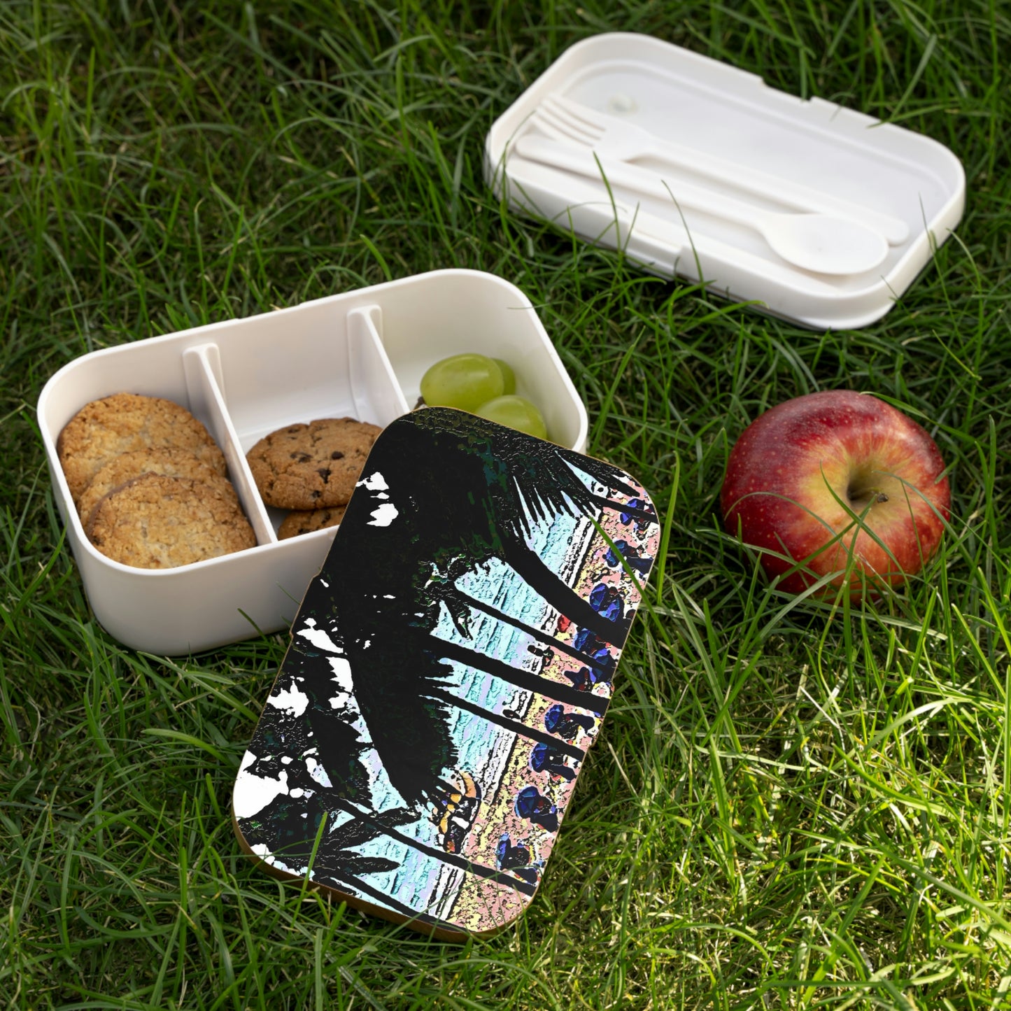 Bento Lunch Box ... "A Beautiful Beach Amongst The Palms" ... The Outrigger Waikiki, Honolulu, Oahu ... Original Works ...