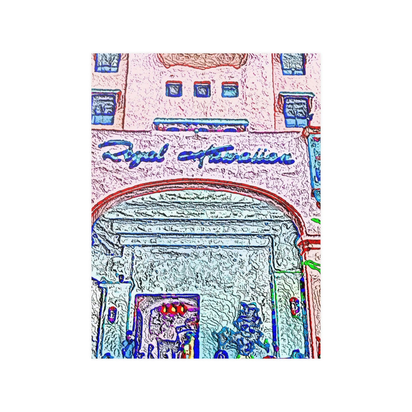 Satin Posters (210gsm) ... "La Grande Entree" At: 'The Pink Palace' ... The Royal Hawai'ian ... Honolulu, HI ... '27Oct2014' ... Original Works ...