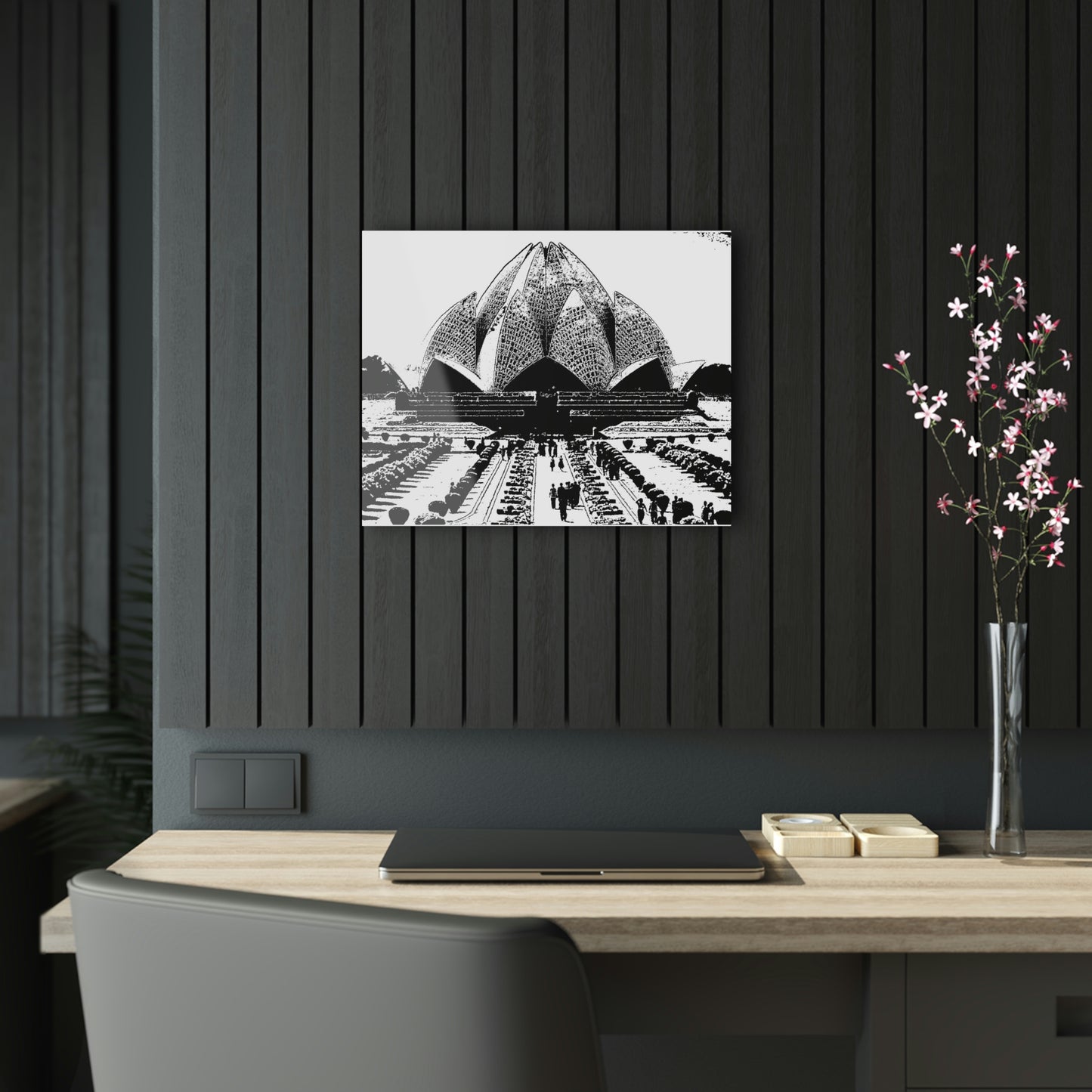Acrylic Prints ... 'Bahai'i House-Of-Worship' ... "Lotus Temple: Delhi, India, 2008" ... Original Works ...