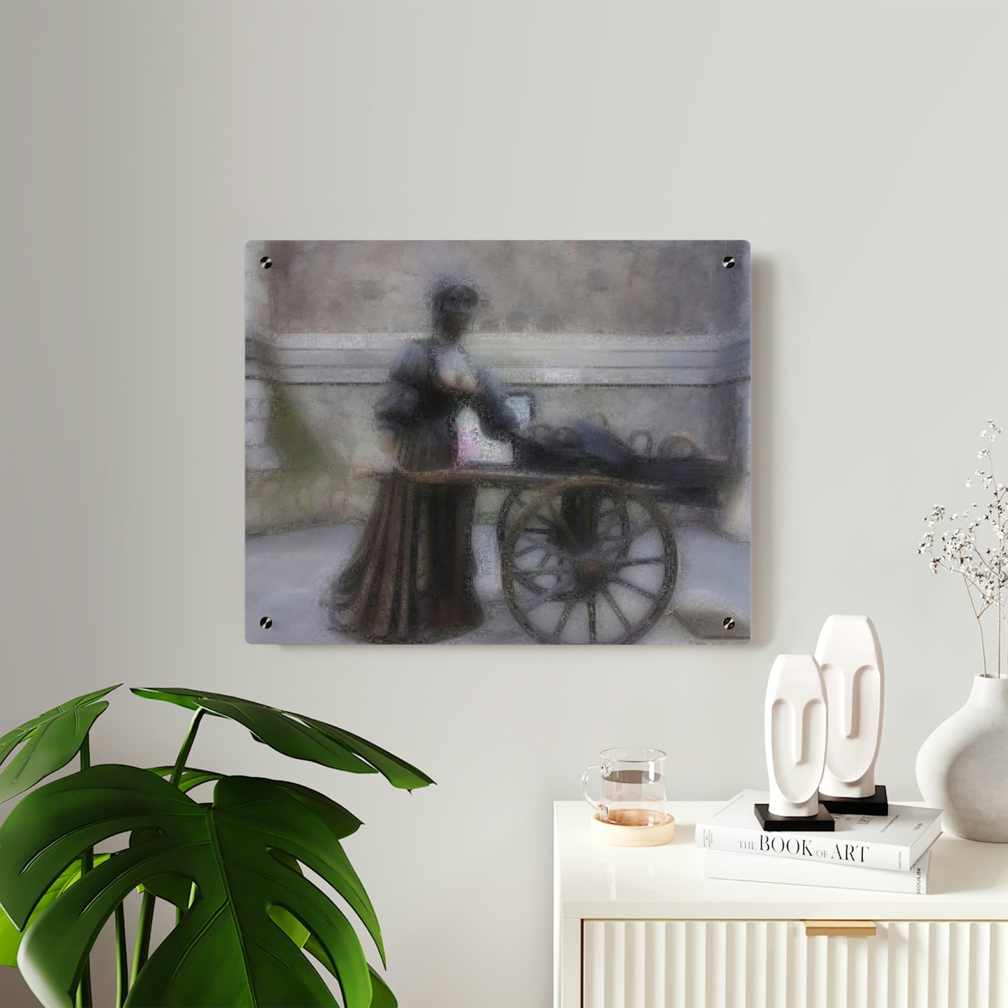 Acrylic Wall Art Panels ... Dublin's "Molly Malone Along Grafton Street" ... Cryin' Cockels & Muscles Alive-Alive-Oh ... Circa 2003 ... Original Works ...