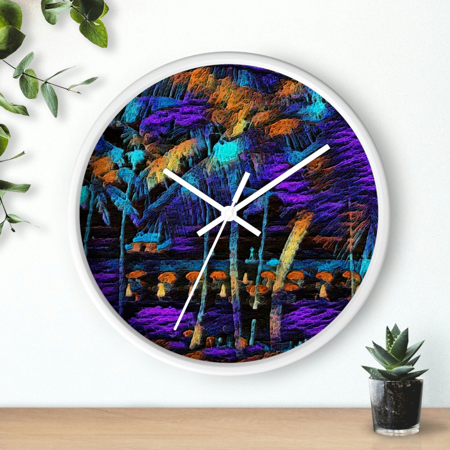 Wall Clock ... "The Royal Hawai'ian: Waikiki Beach_Beach" ... Honolulu, HI ... Ocotber 2014 (Halloween) ... Original Works ...