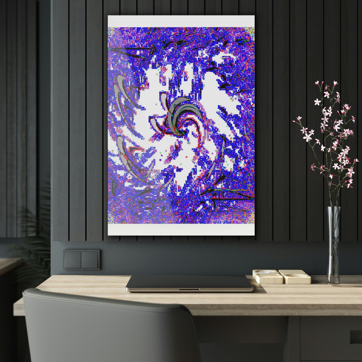 Acrylic Prints ... "Waning Moon" ... Central Idaho ... October 2022 ... Rendering Time: 22 Hours ... Original Works ...