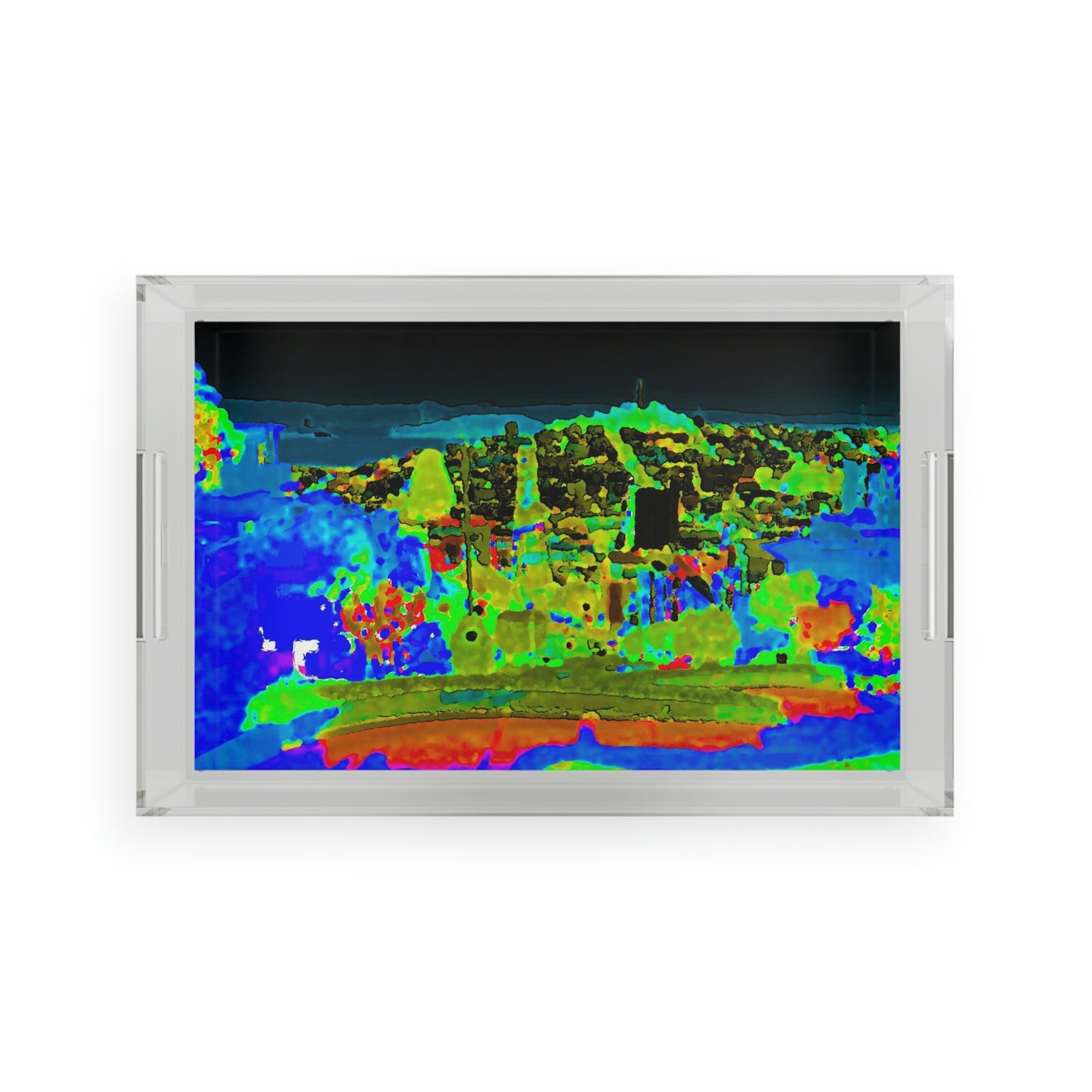 Acrylic Serving Tray ..."Lombard Street San Francisco, CA, USA" ... Family Archives 1970's ... Original Works ...