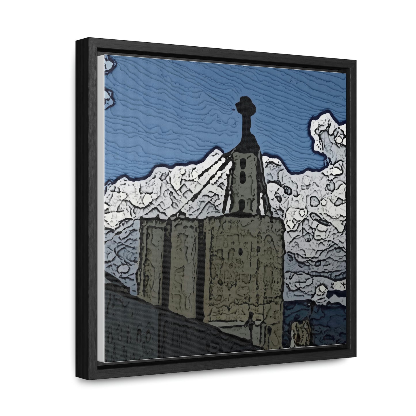 Gallery Canvas Wraps, Square Frame ..."ICP: Idaho County Propane ... 'Production Facilities Grangeville, Idaho' ... "  Original Works: Rendering Time: 10 Hours ...