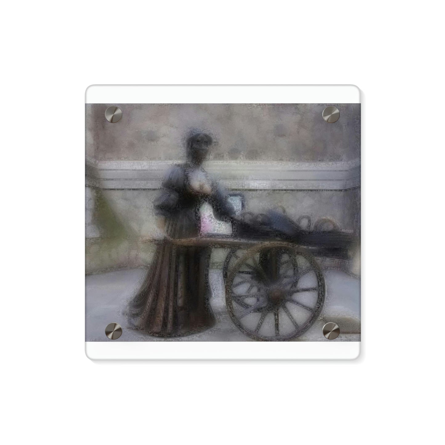 Acrylic Wall Art Panels ... Dublin's "Molly Malone Along Grafton Street" ... Cryin' Cockels & Muscles Alive-Alive-Oh ... Circa 2003 ... Original Works ...