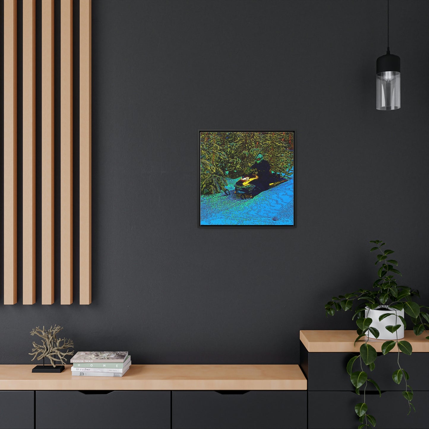 Gallery Canvas Wraps, Square Frame ... Yep ... "Another Day ... Riding Through The Wilderness ... " ... February 2023 ... Original Works ...