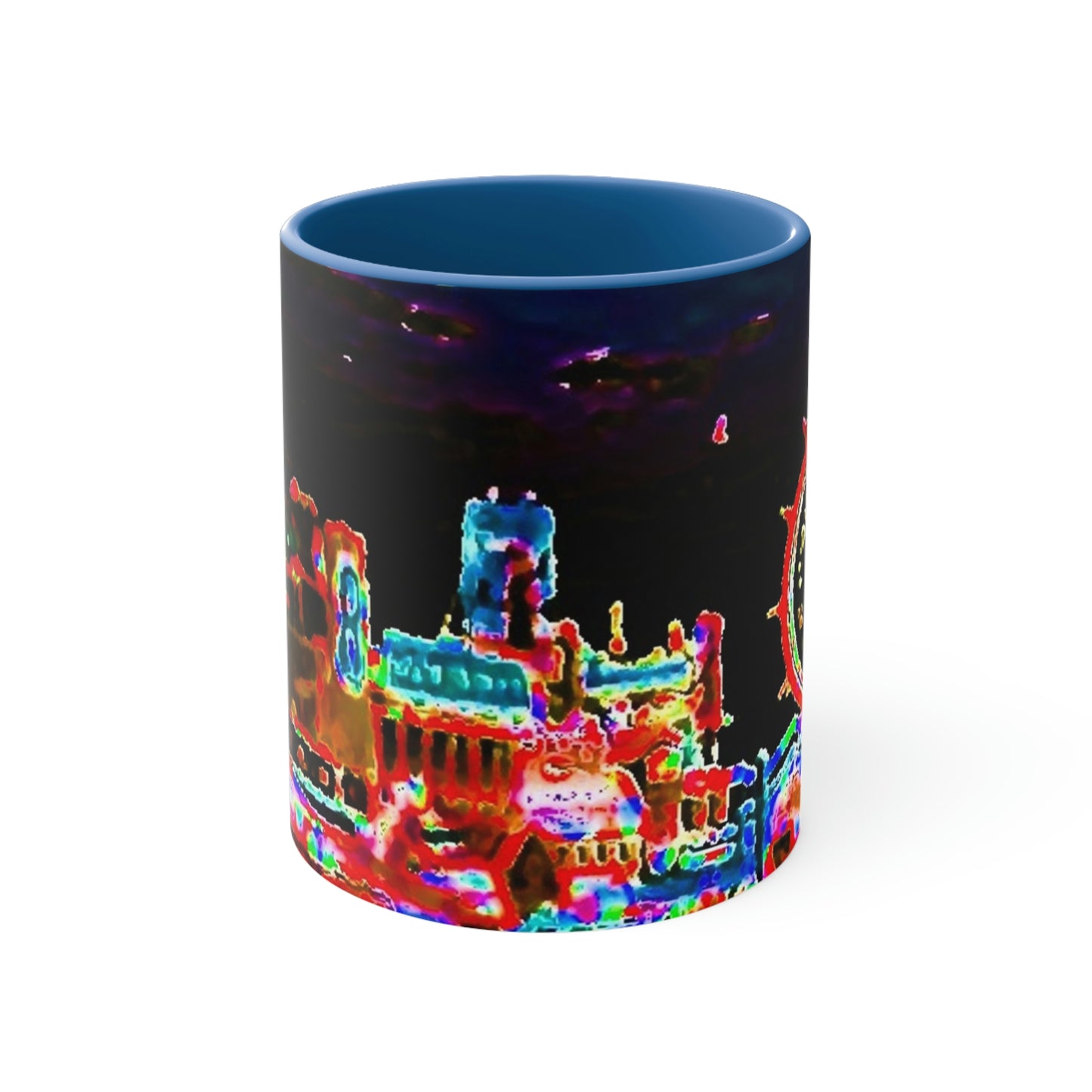 Accent Coffee Mug, 11oz ... "No.9 Fishermen's Grotto - Fishermen's Wharf, SF, California" ... Family Archives: 1970's ... Original Works ...