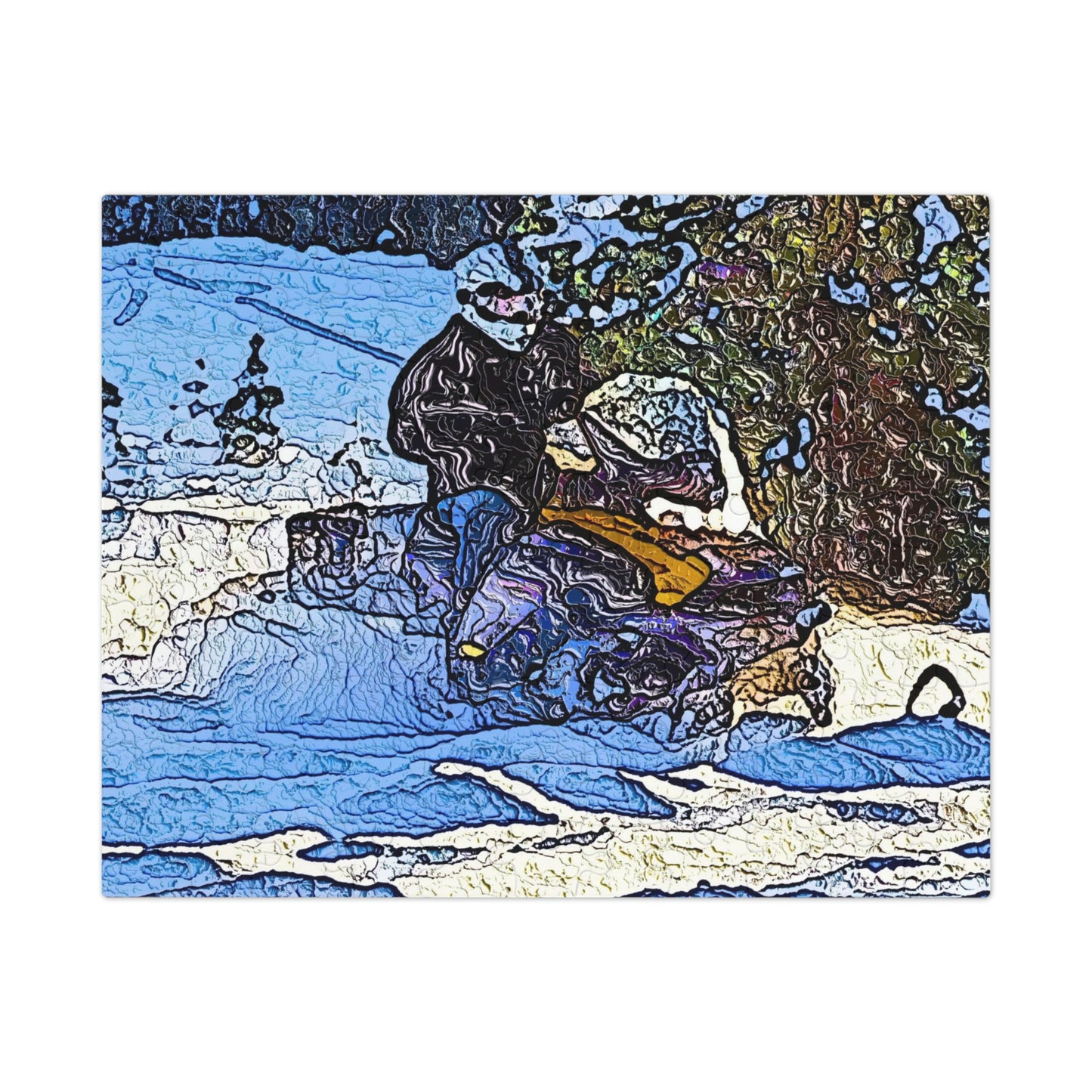 Jigsaw Puzzle (30, 110, 252, 500,1000-Piece) ... Blasting Through-The-Powder ... 'Central Idaho Mounains ... ' 2Dec22 ...