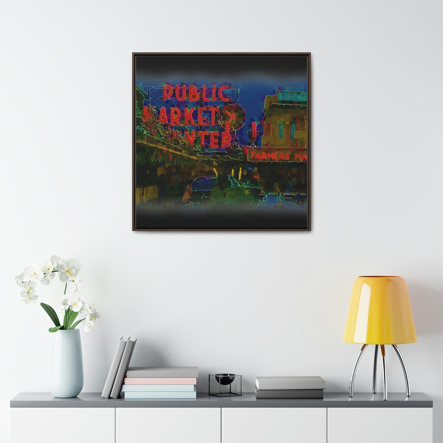 Gallery Canvas Wraps, Square Frame ... PPM: Pike Place Market ... Original Work ... Winter 2022 ...