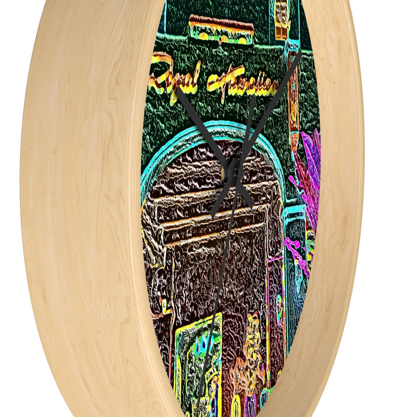 Wall Clock ... "La Grande Entree" At: 'The Pink Palace' ... The Royal Hawai'ian ... Honolulu, HI ... '27Oct2014' ... Original Works ...