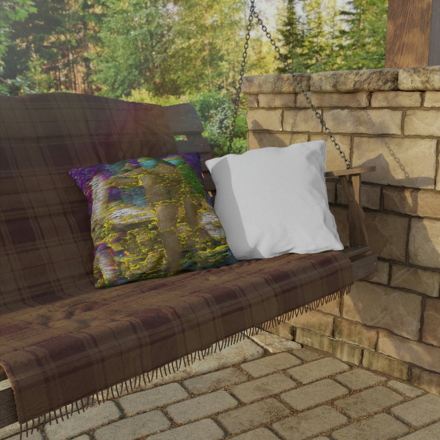 Outdoor Pillows ... "And 'I' Left His Dead A_s There By The Side-of-The-Road" ... Original Works ... (Grateful Dead: Me-And-My-Uncle)