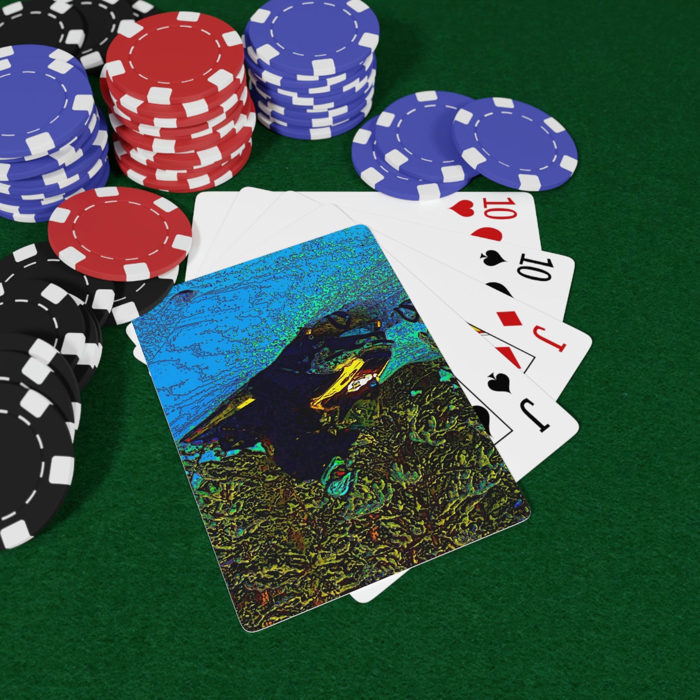 Custom Poker Cards ... Yep ... "Another Day ... Riding Through The Wilderness ... " ... February 2023 ... Original Works ...