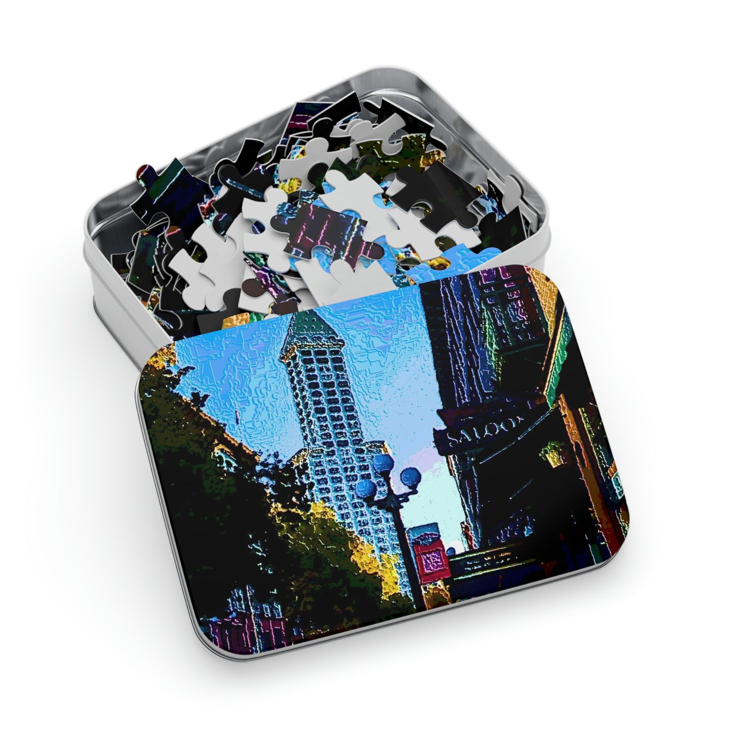 Jigsaw Puzzle (30, 110, 252, 500,1000-Piece) ...  Pioneer Square & Smith Tower ... 'That World Famous View' ... Colleague Supplied Photo ... Original Works ...