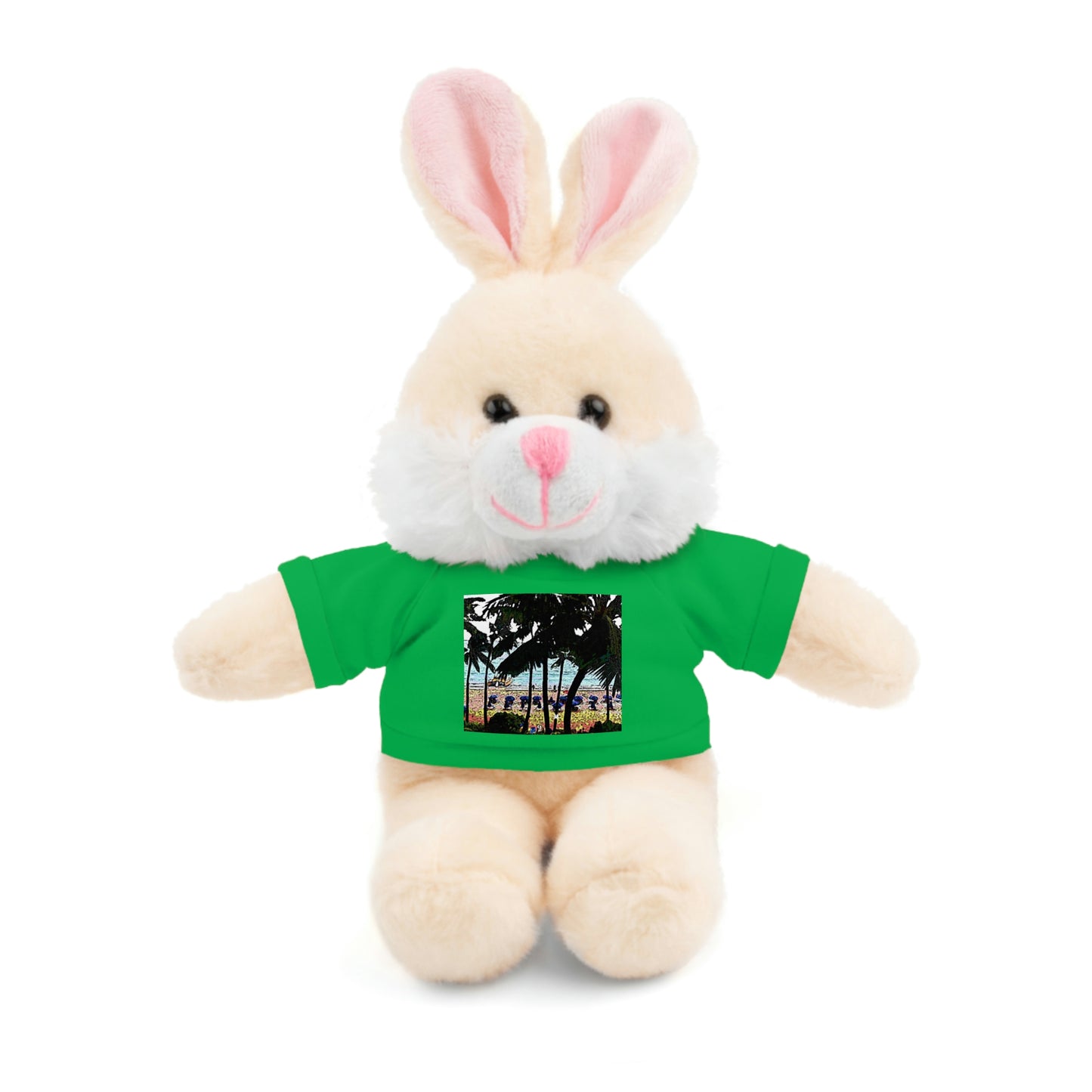 Stuffed Animals with Tee ... "A Beautiful Beach Amongst The Palms" ... The Outrigger Waikiki, Honolulu, Oahu ... Original Works ...