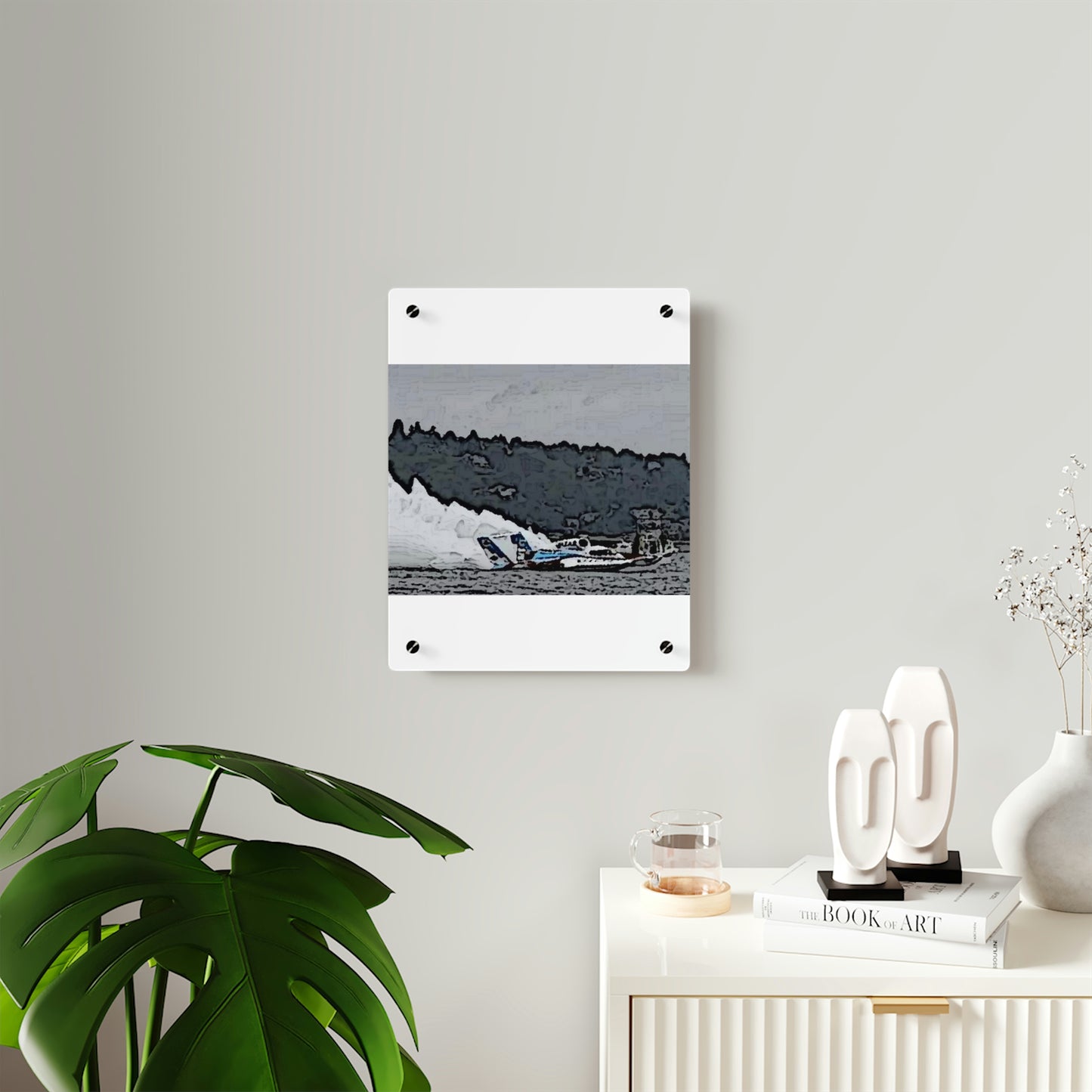 Acrylic Wall Art Panels ... Seattle Columbia Cup On Lake Washington ... "Dave Wilcox Heads For The Win" ... Associate Gift-Photo ... Original Works ...