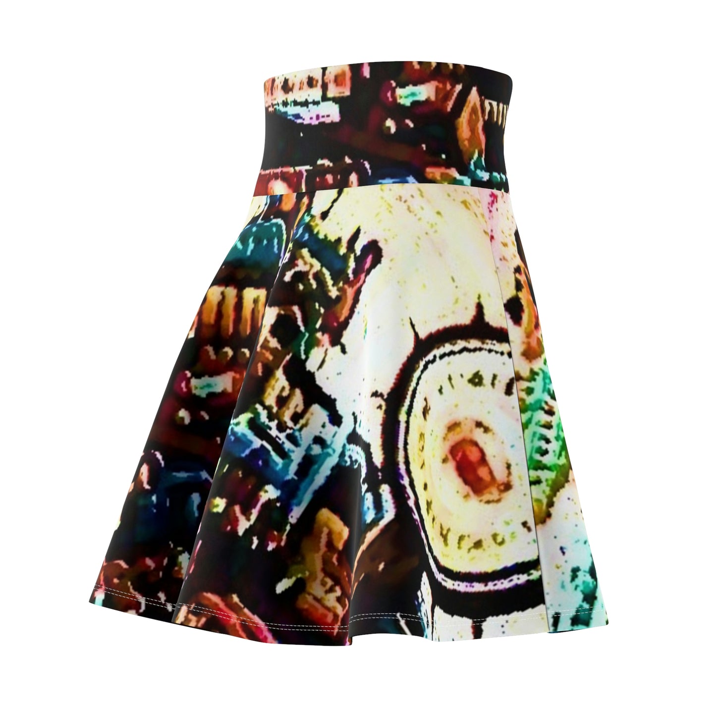 Women's Skater Skirt ... "No.9 Fishermen's Grotto - Fishermen's Wharf, SF, California" ... Family Archives: 1970's ... Original Works ...