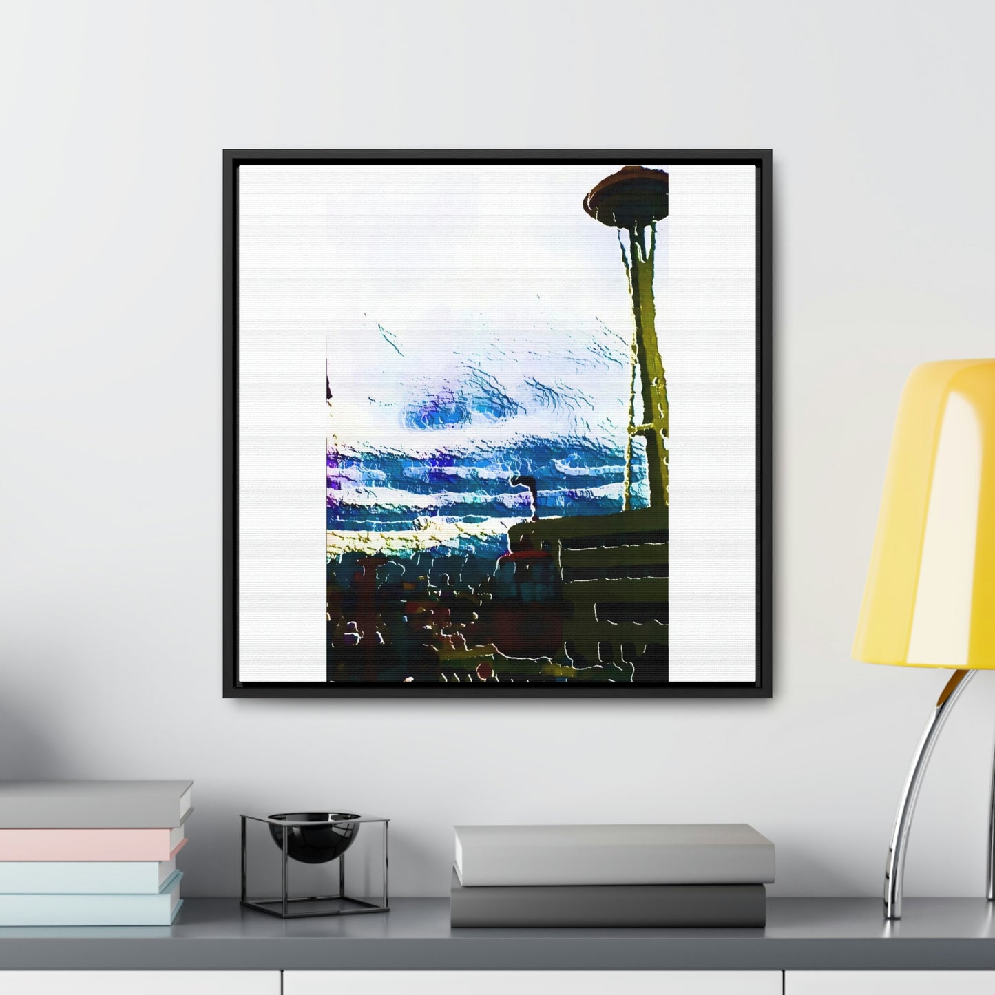 Gallery Canvas Wraps, Square Frame ... Air Tram-Way Gondola & Seattle Space Needle: Seattle World's Fair: 1962 ... Original Works ...