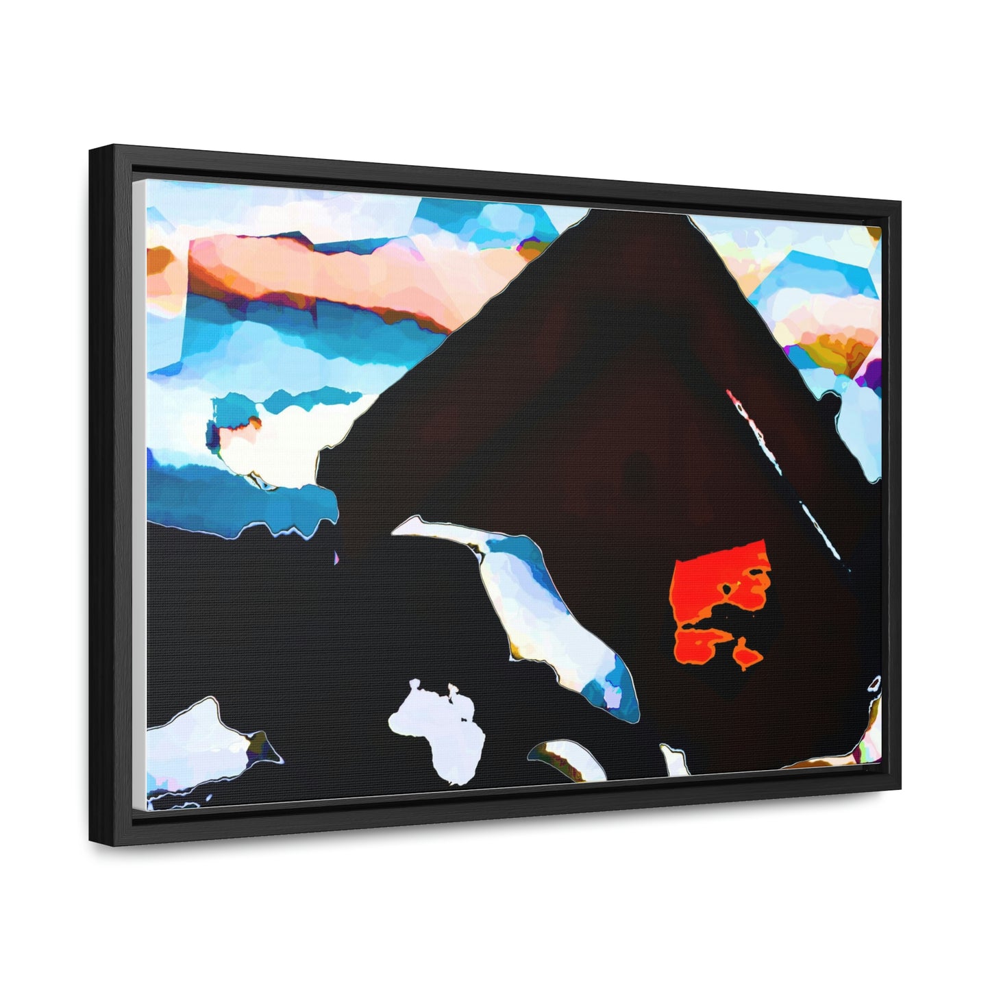 Gallery Canvas Wraps, Horizontal Frame ... After An Intense Snow Storm ... 'Digging Out' ... A Vehicle & Cabin "In The Mountains" ... March 2023 ... Original Works ...