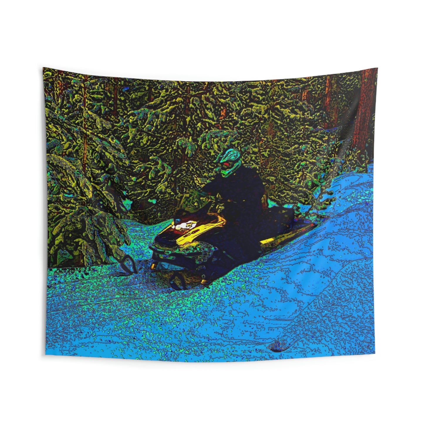Indoor Wall Tapestries ... Yep ... "Another Day ... Riding Through The Wilderness ... " ... February 2023 ... Original Works ...