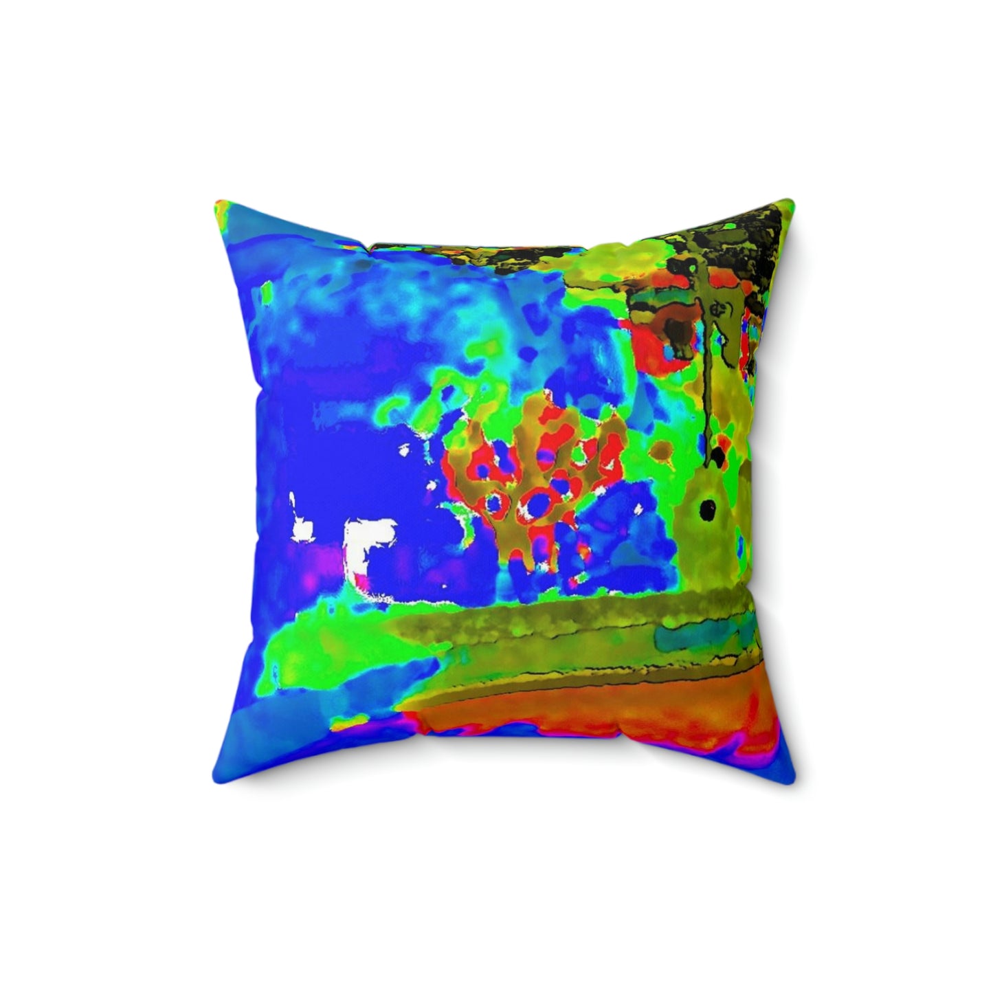 Faux Suede Square Pillow ..."Lombard Street San Francisco, CA, USA" ... Family Archives 1970's ... Original Works ...