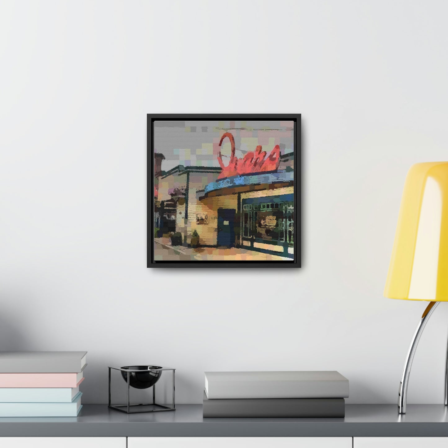 Gallery Canvas Wraps, Square Frame ...  In-A-Hurry & Stressed? ... Remember: Keep "Clam" ... Clam_Happy ...  'Ivars: Seattle Waterfront' ... Personal Archives ... Original Works ...