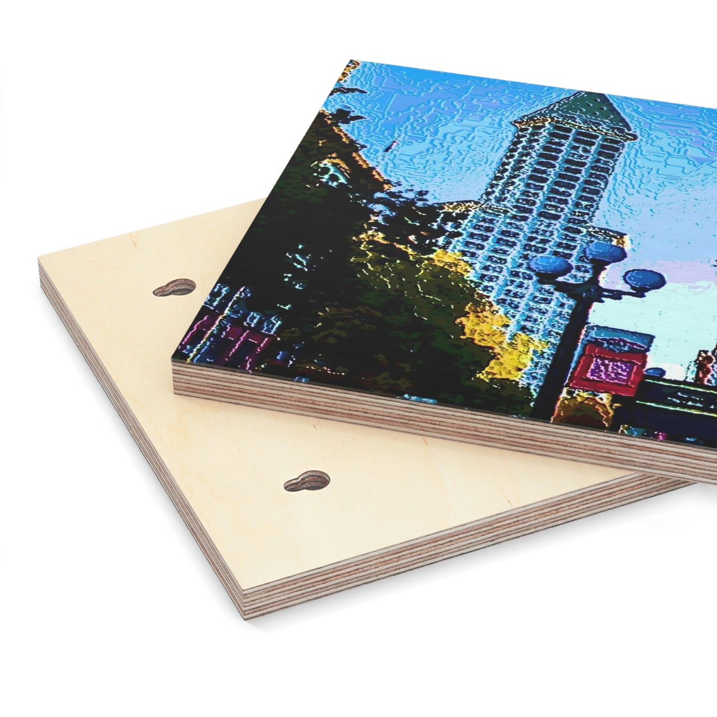 Wood Canvas ...  Pioneer Square & Smith Tower ... 'That World Famous View' ... Colleague Supplied Photo ... Original Works ...