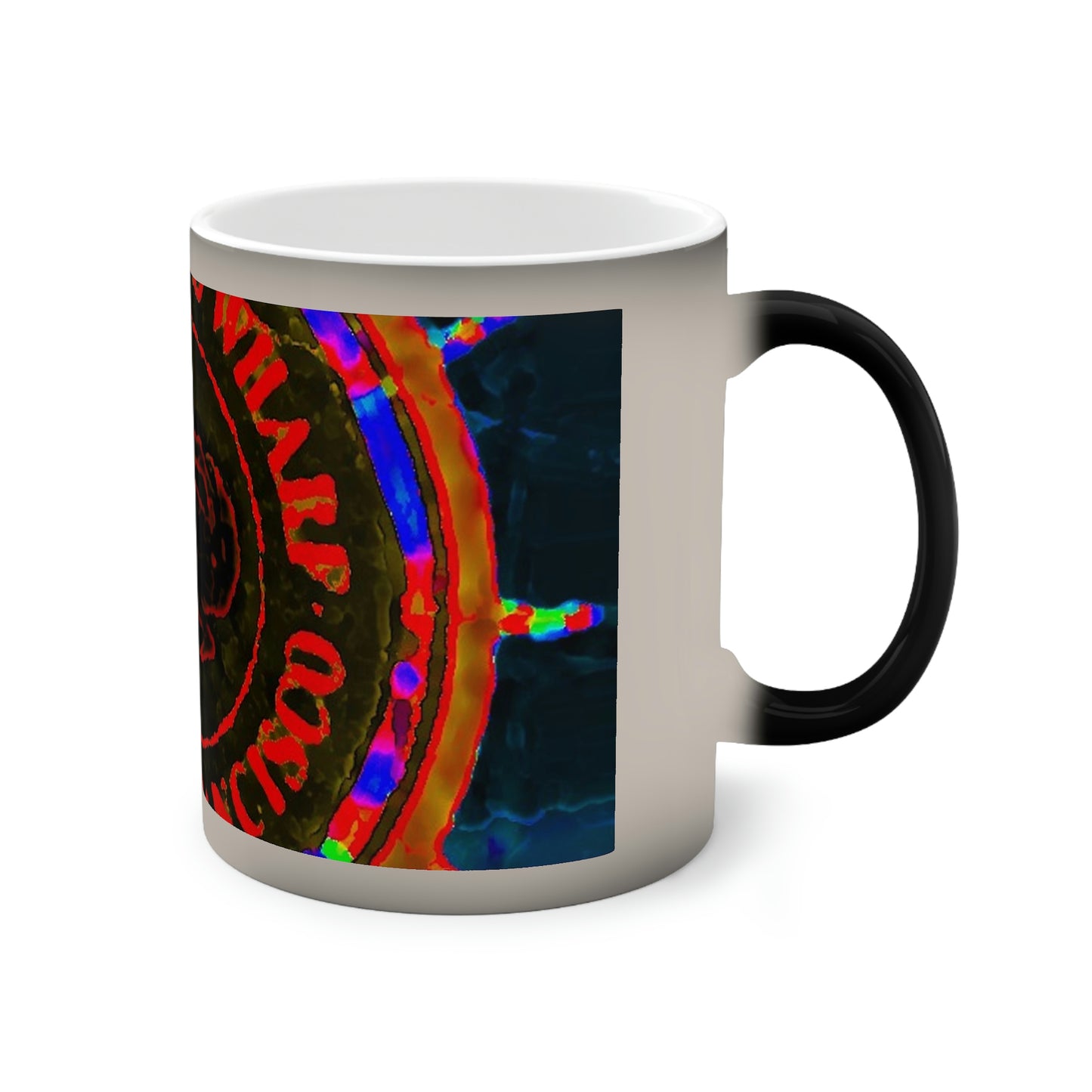 Color-Changing Mug, 11oz ... "No.9 Fishermen's Grotto - Fishermen's Wharf, SF, California" ... Family Archives: 1970's ... Original Works ...