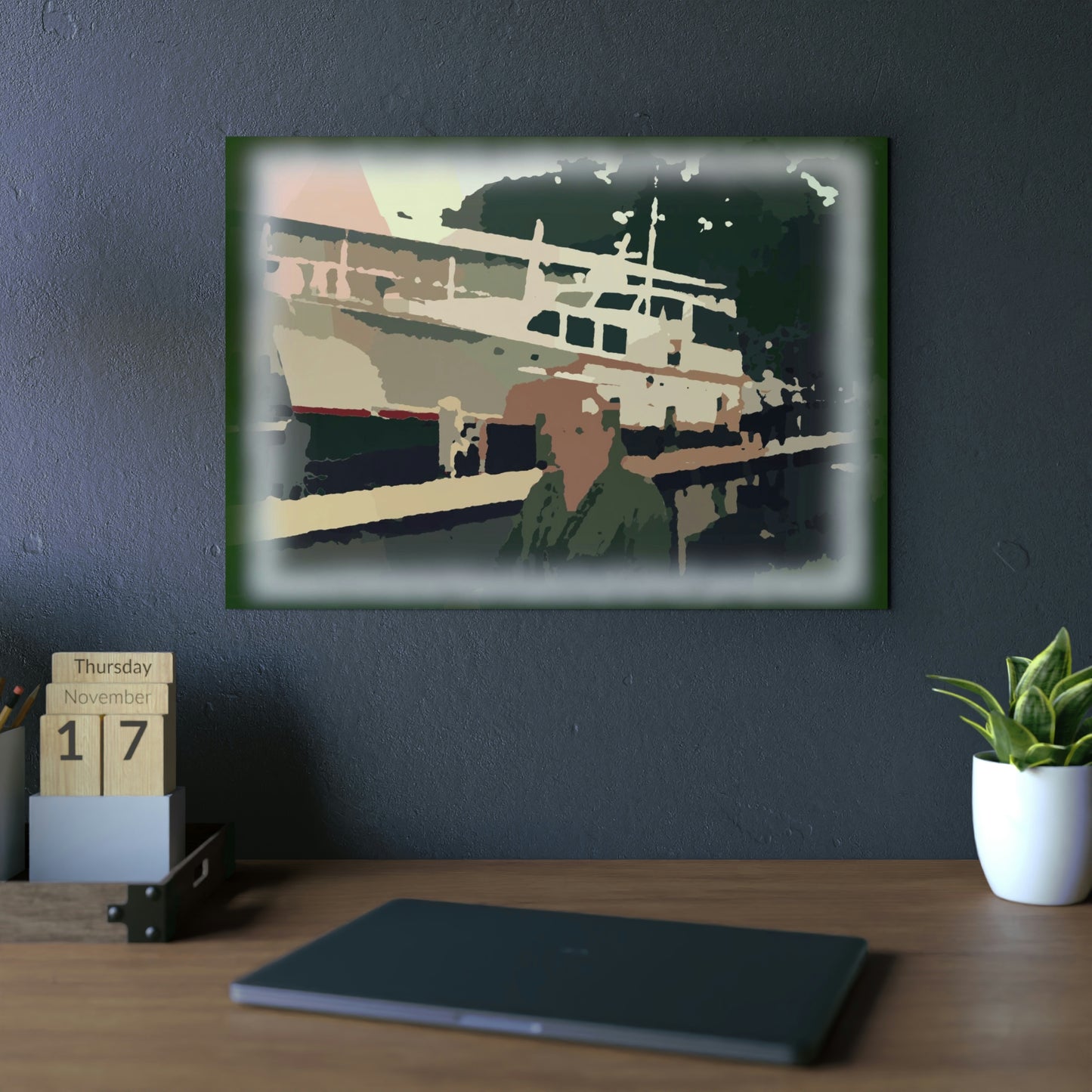 Aluminum Composite Panels ... Classic 1970 Trumpy Wooden Yacht 'On-The-Rails' " ... Circa Autumn 2017 ... Great Bridge, Virginia ... AYB ...