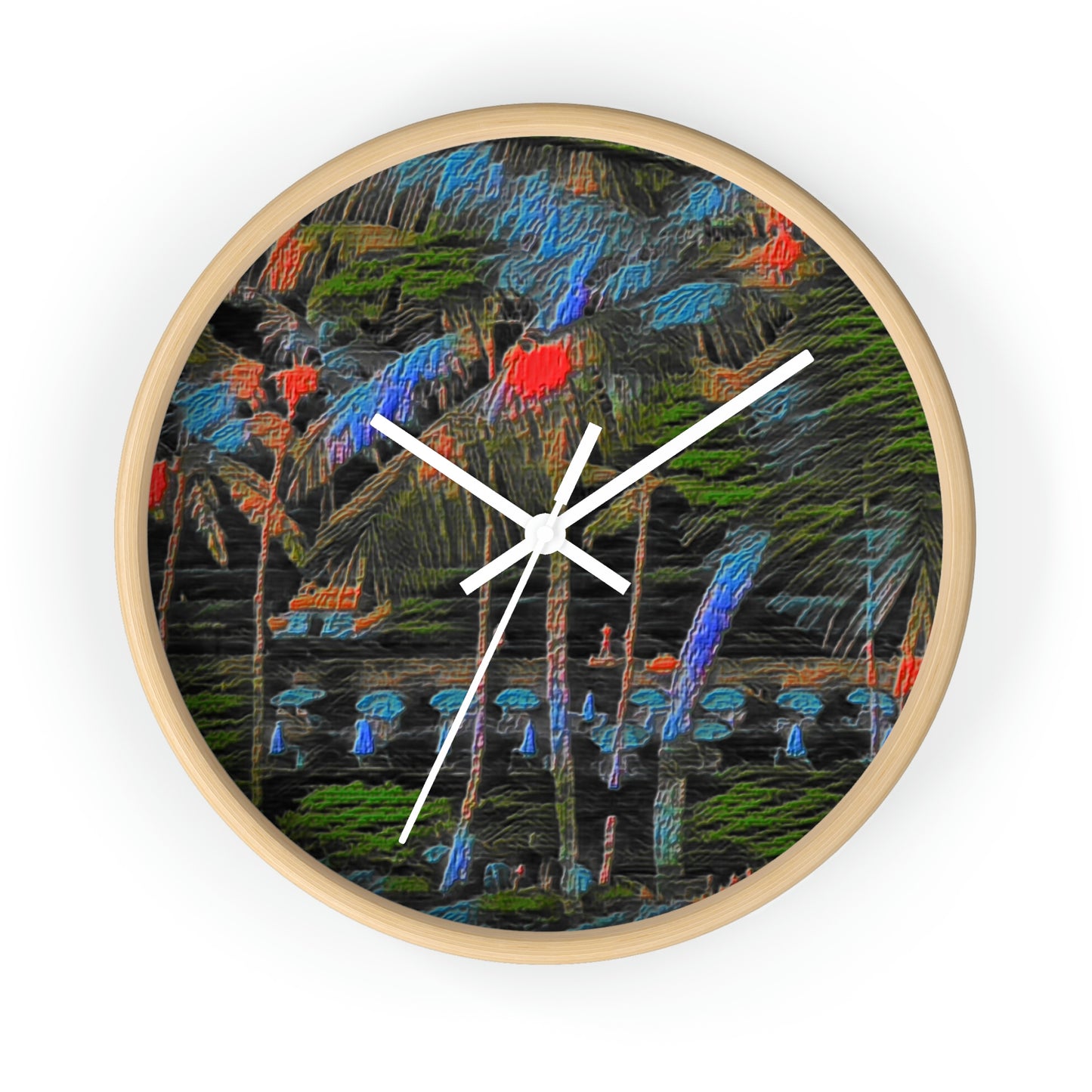 Wall Clock ... "The Royal Hawai'ian: Waikiki Beach_Beach" ... Honolulu, HI ... Ocotber 2014 (Halloween) ... Original Works ...