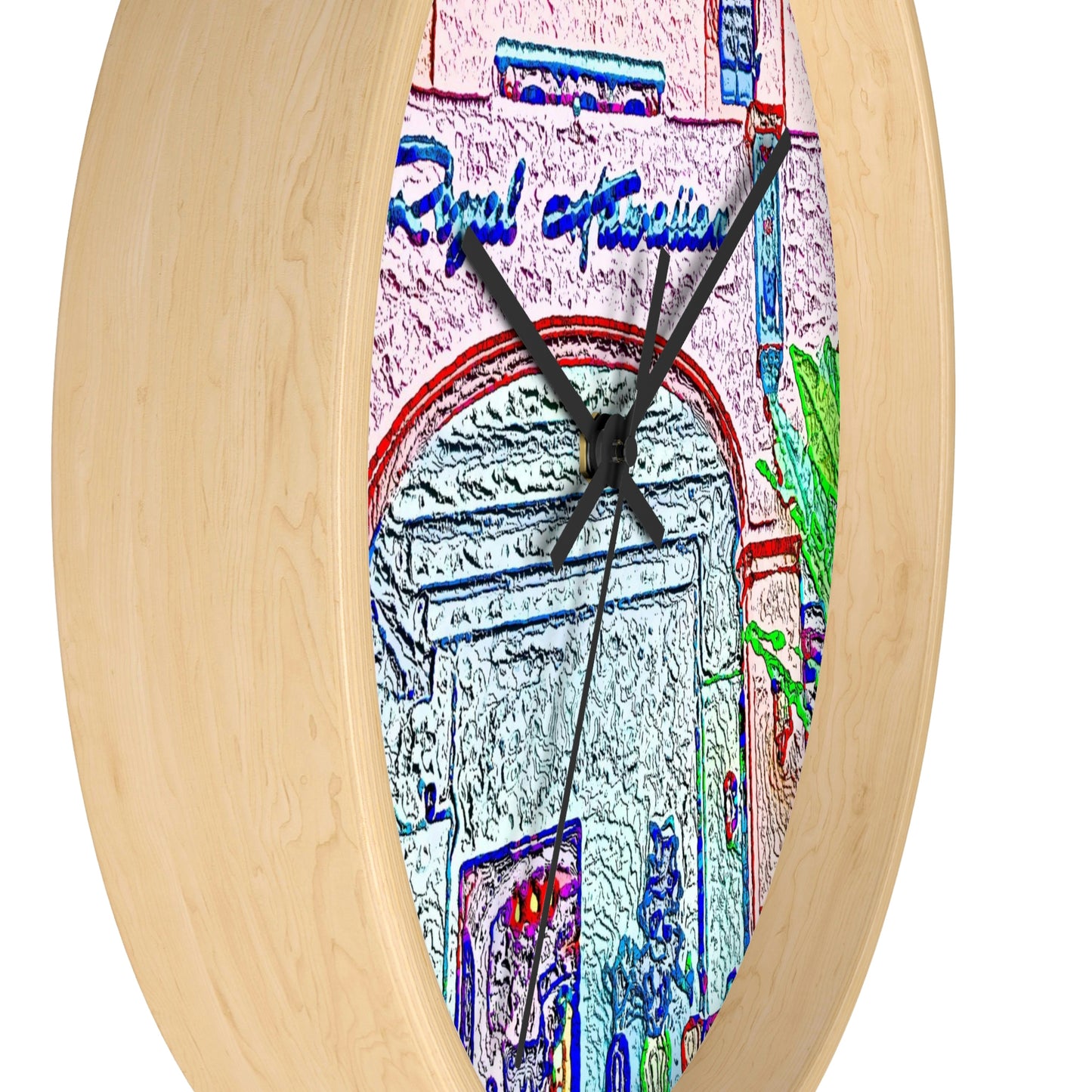 Wall Clock ... "La Grande Entree" At: 'The Pink Palace' ... The Royal Hawai'ian ... Honolulu, HI ... '27Oct2014' ... Original Works ...