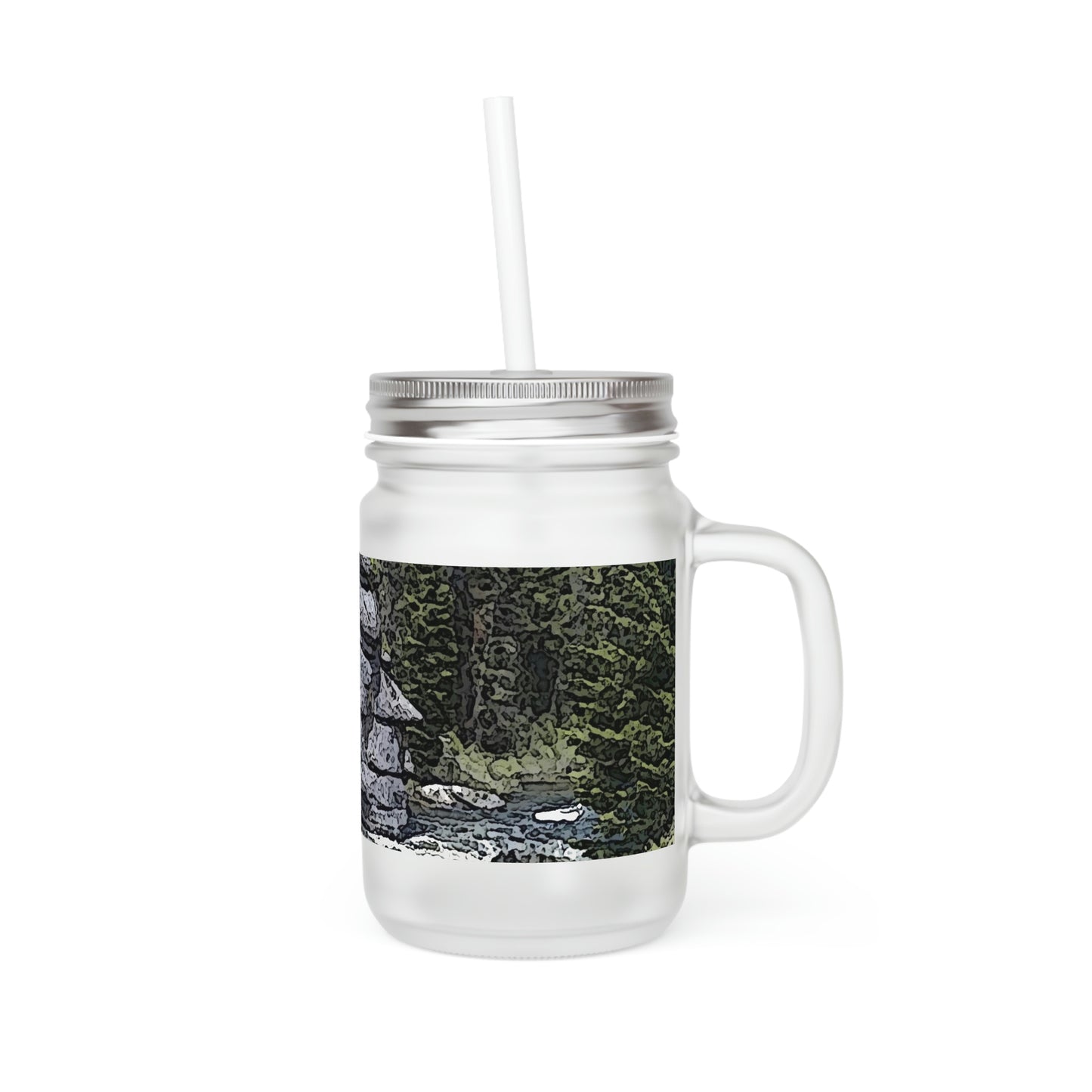 Mason Jar ..."I Am Innocent" ... Tricky-Dick Immortalized ... Nixon Rock: Along The River ... Central Idaho, Summer 2020 ... Original Works ...