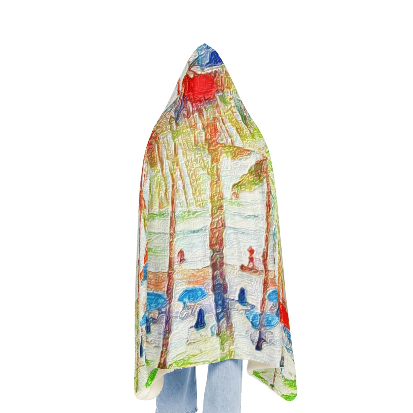 Snuggle Blanket ... "The Royal Hawai'ian: Waikiki Beach_Beach" ... Honolulu, HI ... October 2014 (Halloween) ... Original Works ...