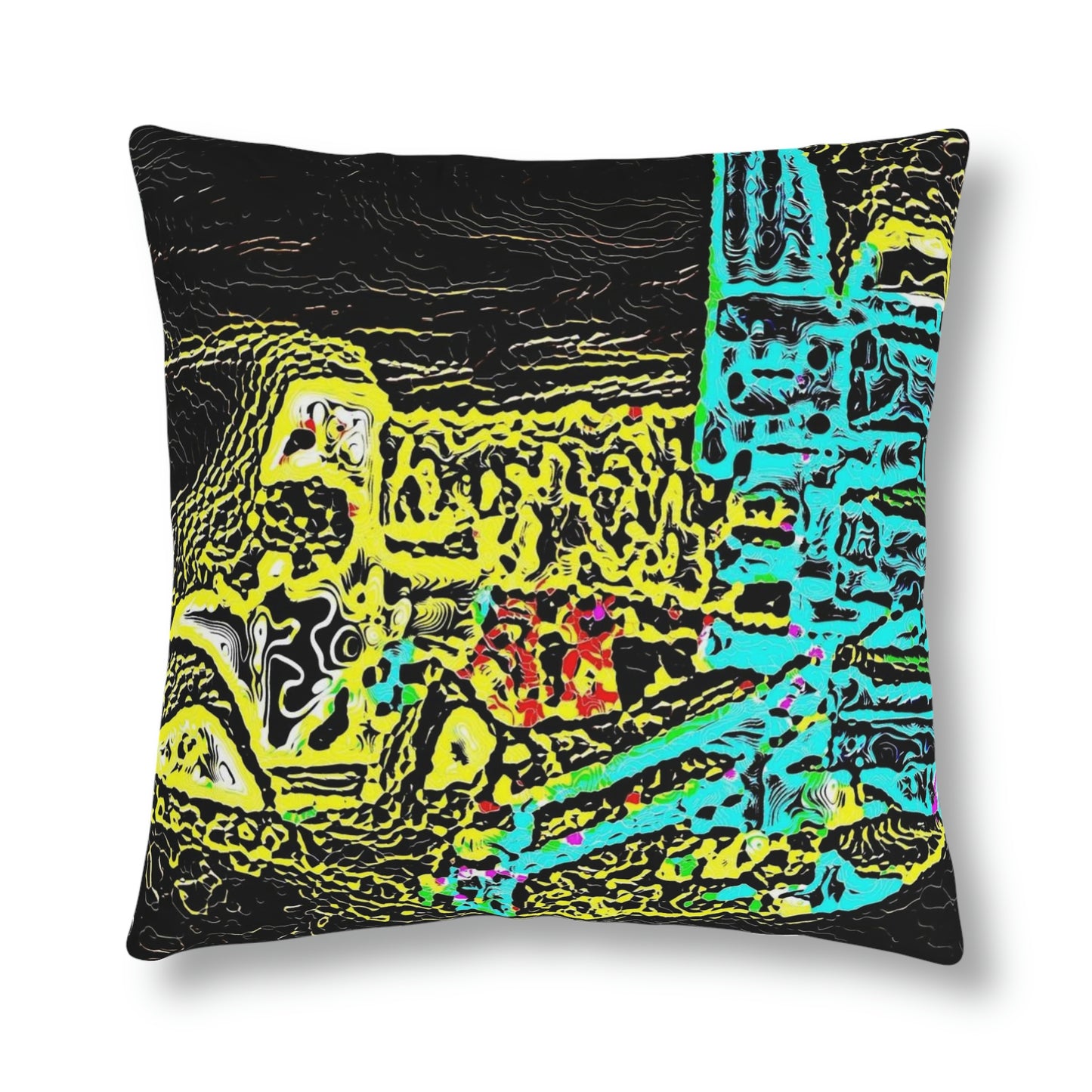 Waterproof Pillows ...  "Snow Vehicle In Snow Storm At-Rest" ... Circa 12Mar23 ... Central Idaho ... 18-Hours Rendering Time: Original Works ...