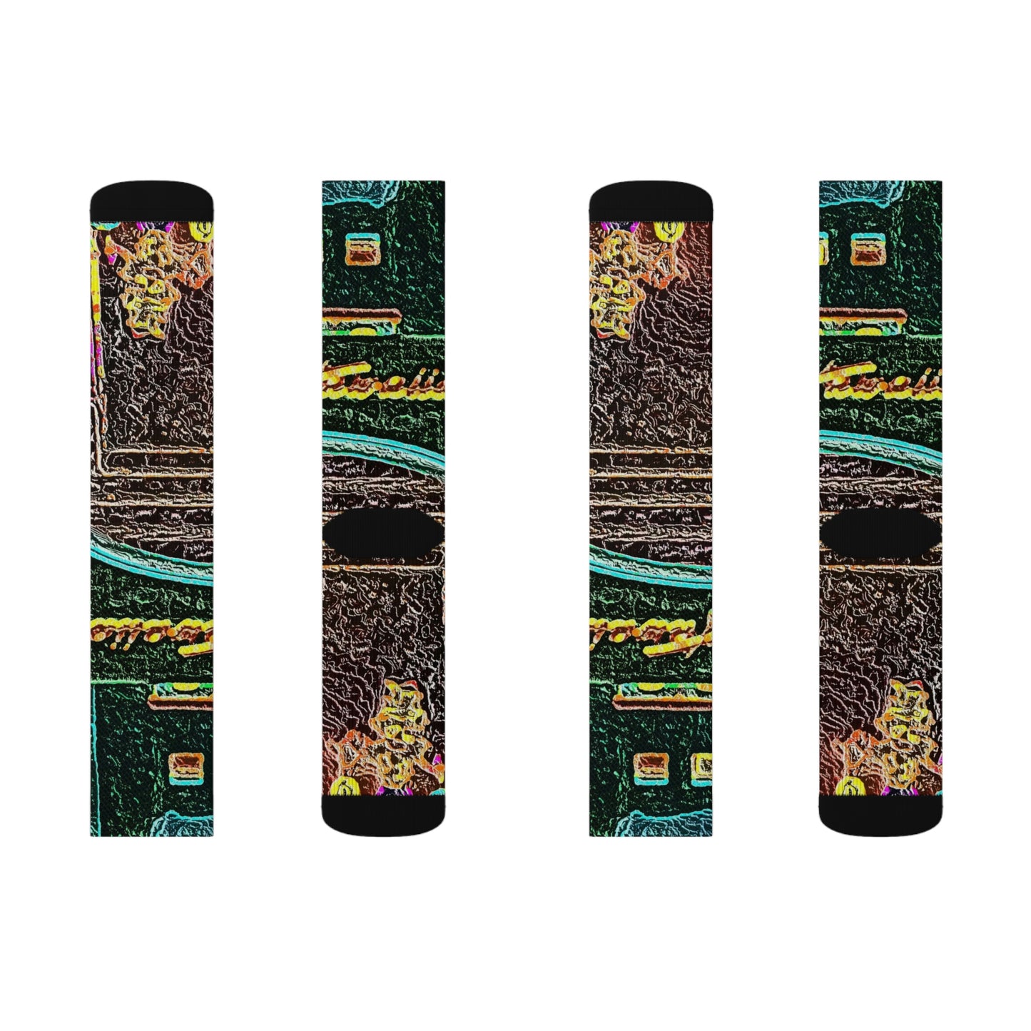 Sublimation Socks ... "La Grande Entree" At: 'The Pink Palace' ... The Royal Hawai'ian ... Honolulu, HI ... '27Oct2014' ... Original Works ...