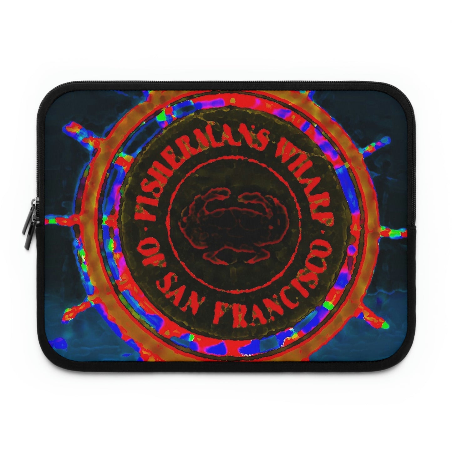 Laptop Sleeve ...  "No.9 Fishermen's Grotto - Fishermen's Wharf, SF, California" ... Family Archives: 1970's ... Original Works ...