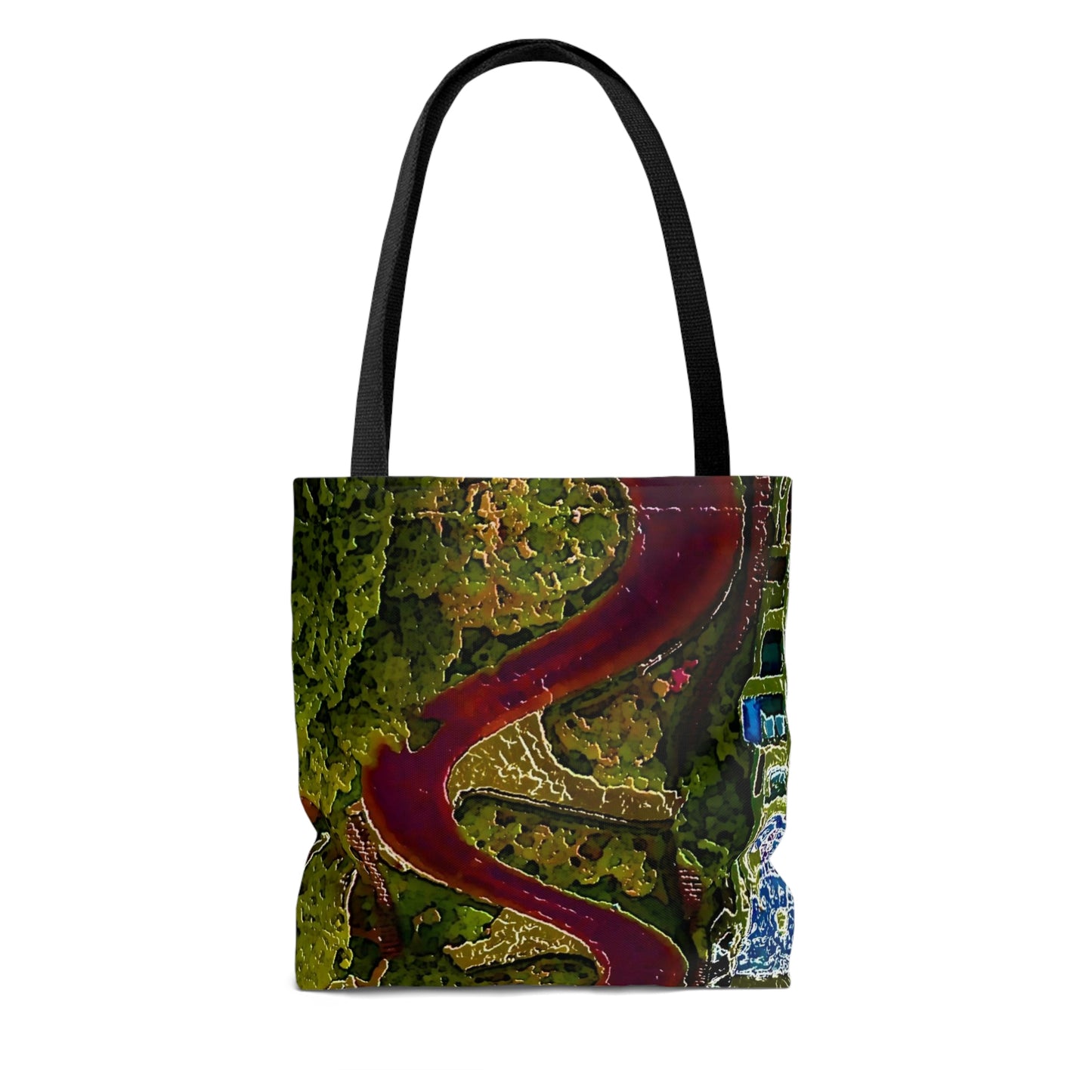AOP Tote Bag ... A Crazy Street ... 'Eight Winding Curve-Switchbacks' ... "Lombard Street, San Francisco, CA' ... Family Archives: 1970's ... Original Works ...