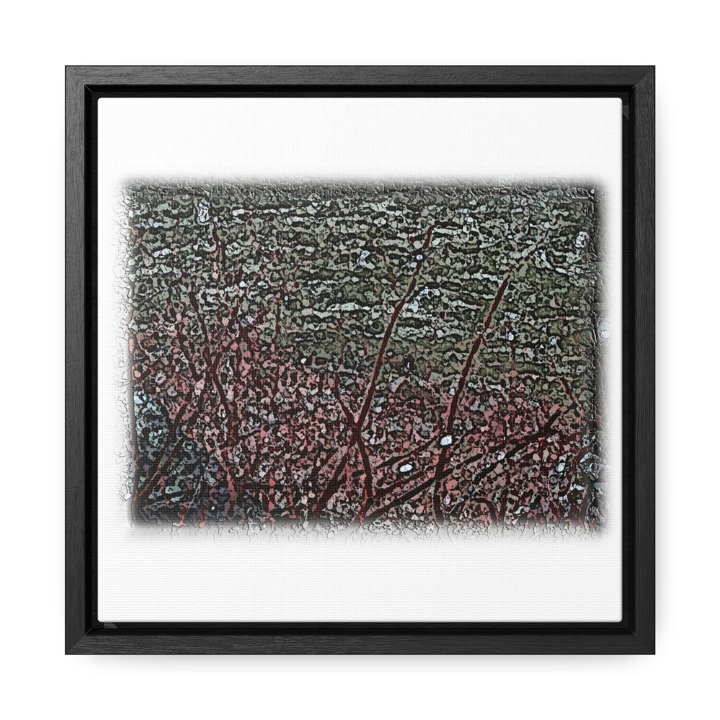 Gallery Canvas Wraps, Square Frame ... "A River Runs Through It" ... Red-Osier-Dogwood (Cornus Stonlifera 'Rubra') .. Original Works ... Central Idaho ...